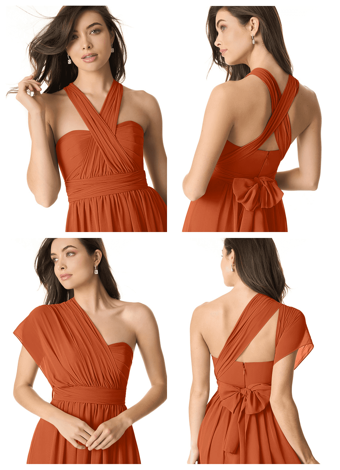 Olani A-Line V-Neck Chiffon Bridesmaid Dress