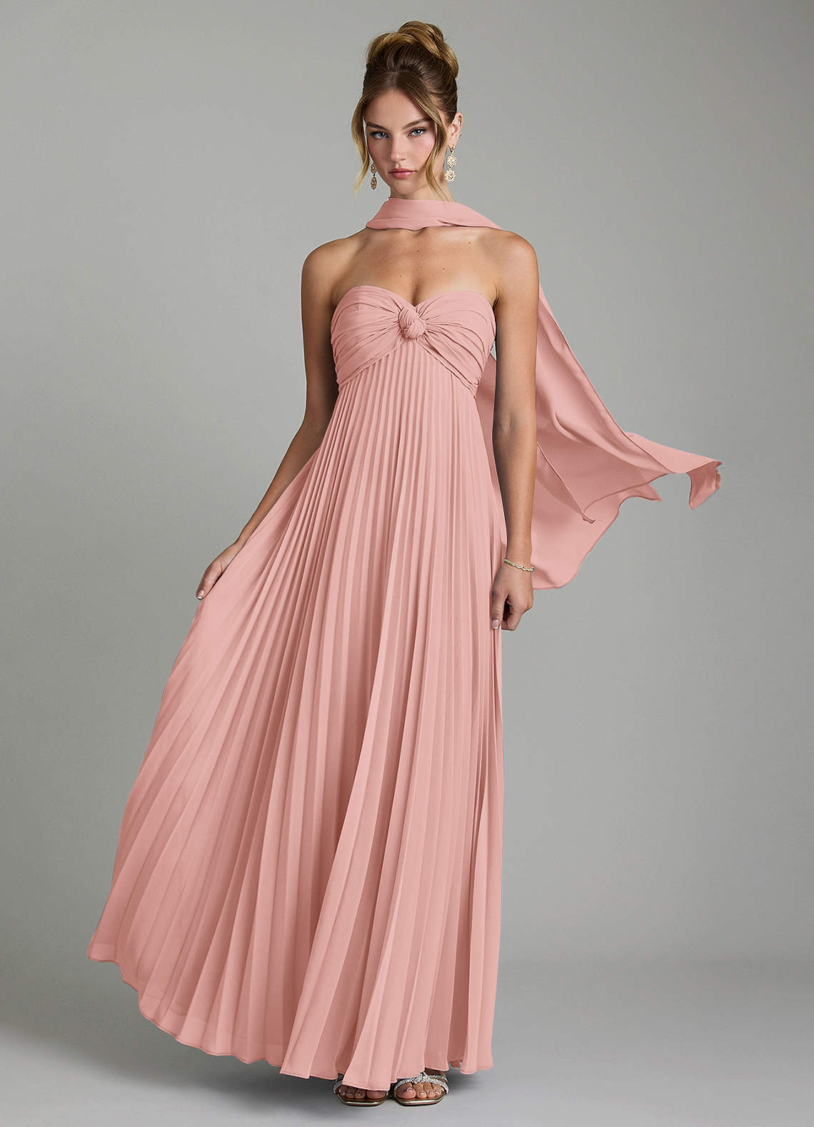 Tempest A-Line Sweetheart Chiffon Bridesmaid Dress in Rosette