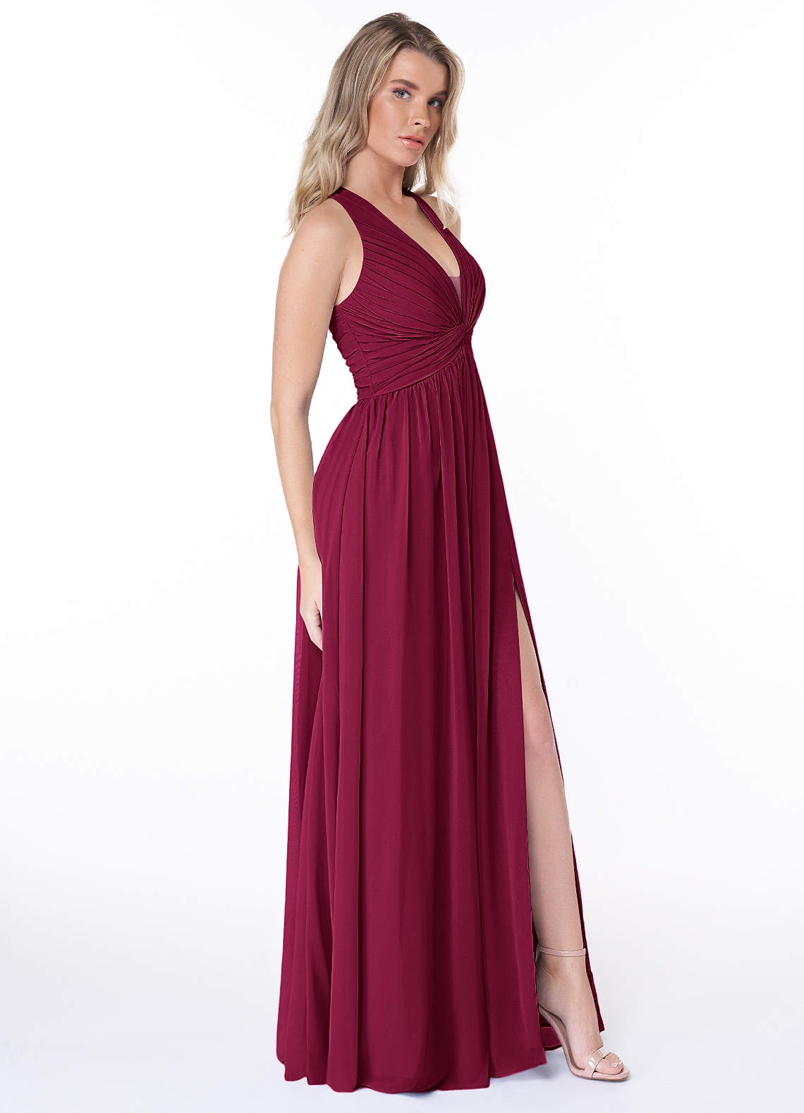 Jaclyn A-Line Halter Chiffon Bridesmaid Dress