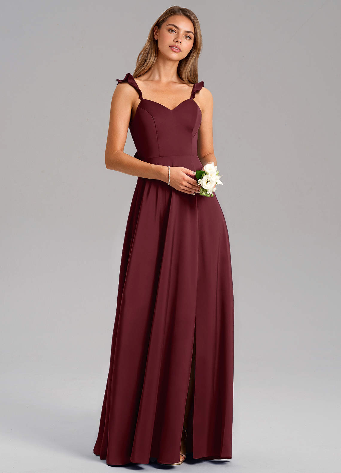 Everett A-Line V-Neck Chiffon Bridesmaid Dress