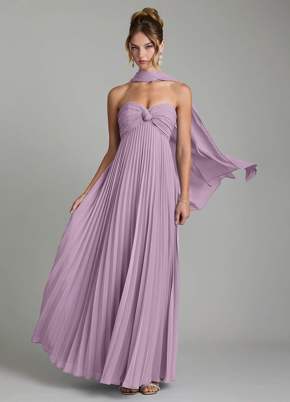 Tempest A-Line Sweetheart Chiffon Bridesmaid Dress in Wisteria