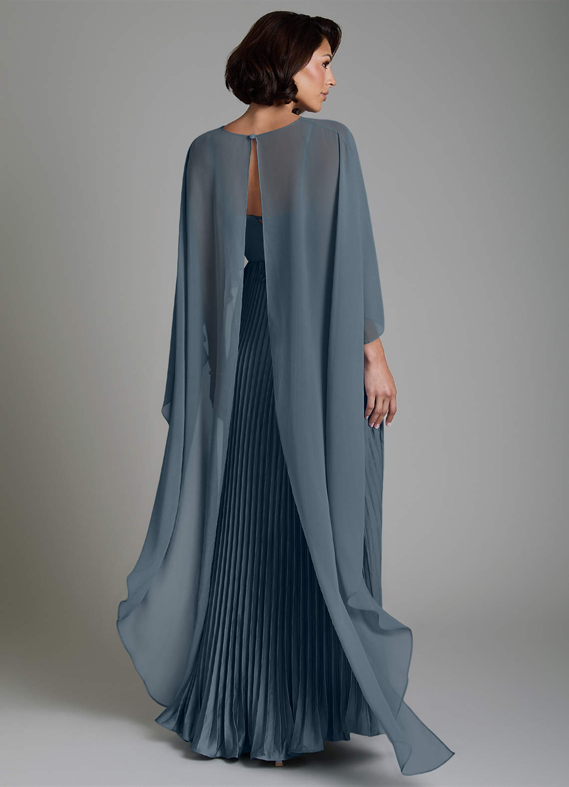 Micah A-Line Sweetheart Stretch Satin and Chiffon Bridesmaid Dress in Twilight