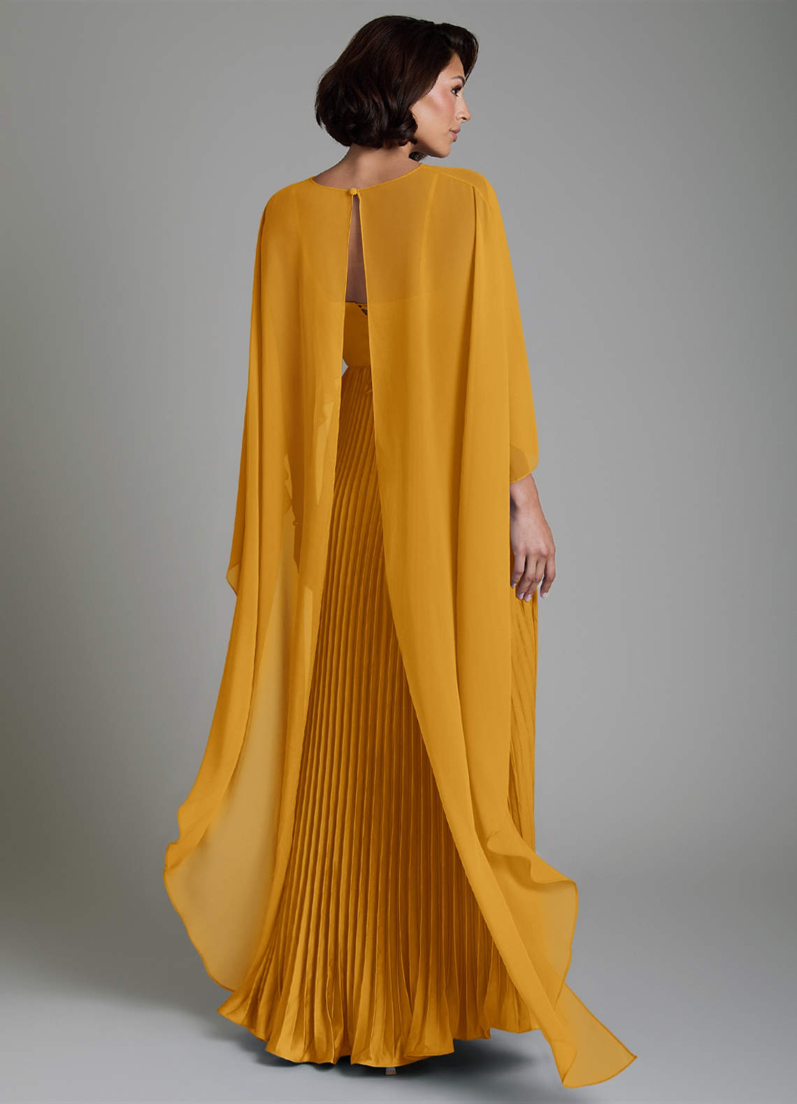 Micah A-Line Sweetheart Stretch Satin and Chiffon Bridesmaid Dress in butterscotch