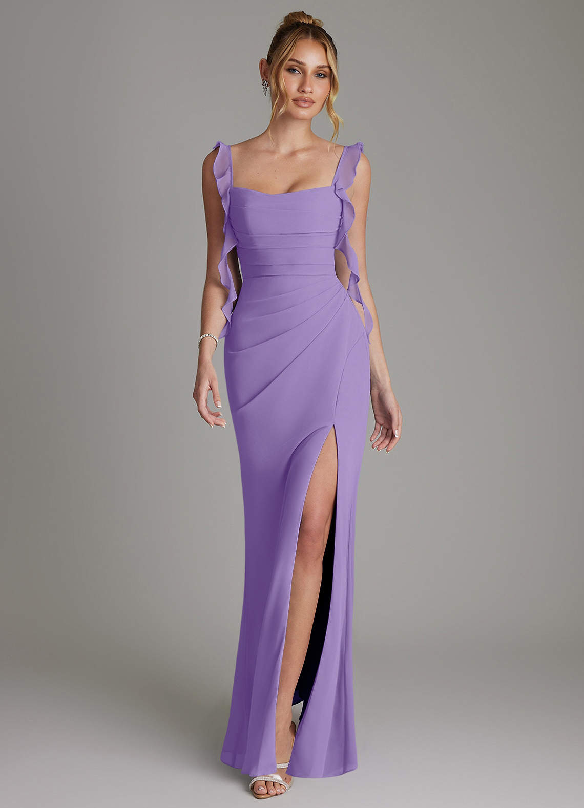 Jessamine Mermaid Sweetheart Chiffon Bridesmaid Dress in Tahiti