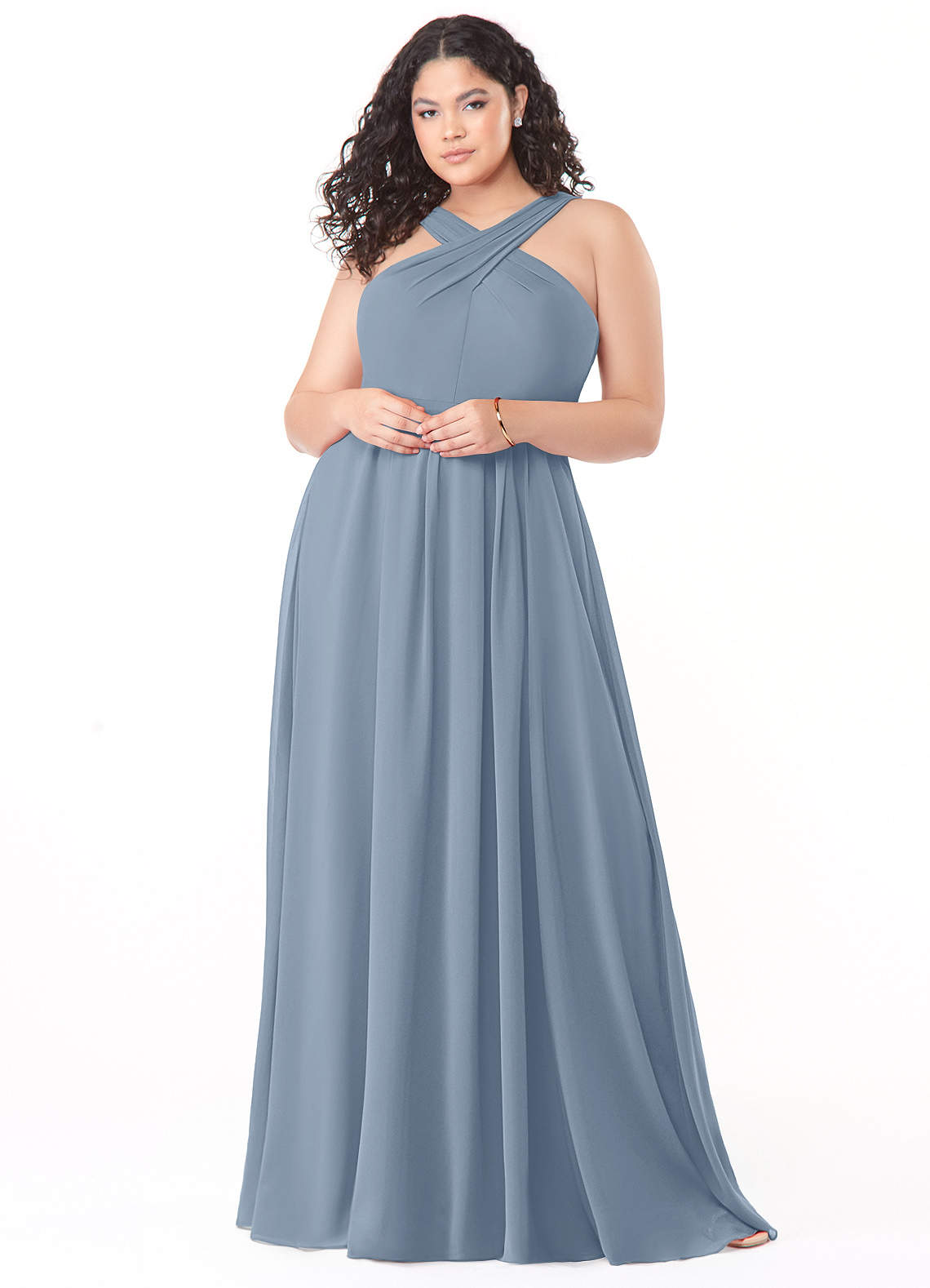 Dixie A-Line Halter Chiffon Bridesmaid Dress