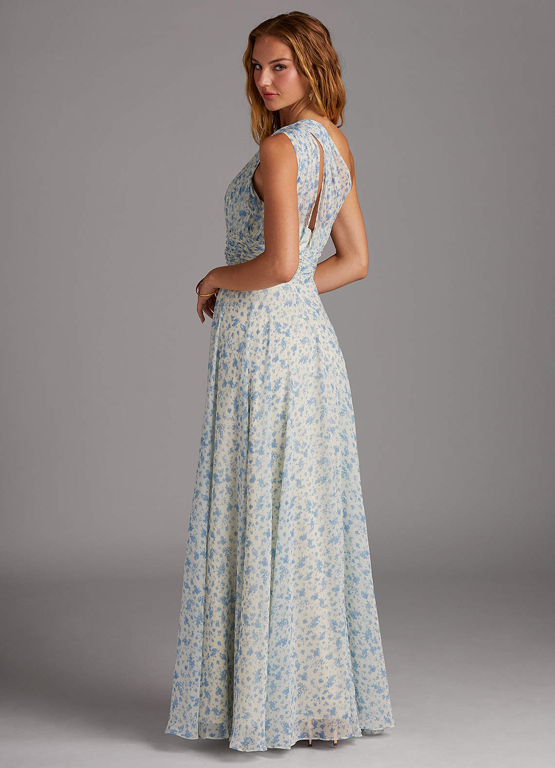 Blue And White Ditsy Floral