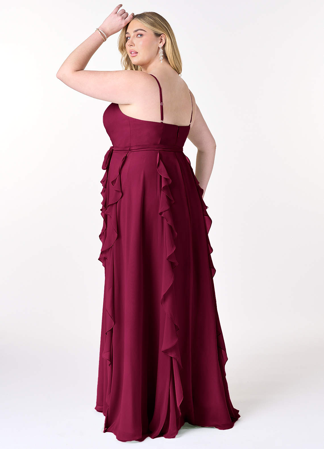 Peyton A-Line V-Neck Chiffon Bridesmaid Dress