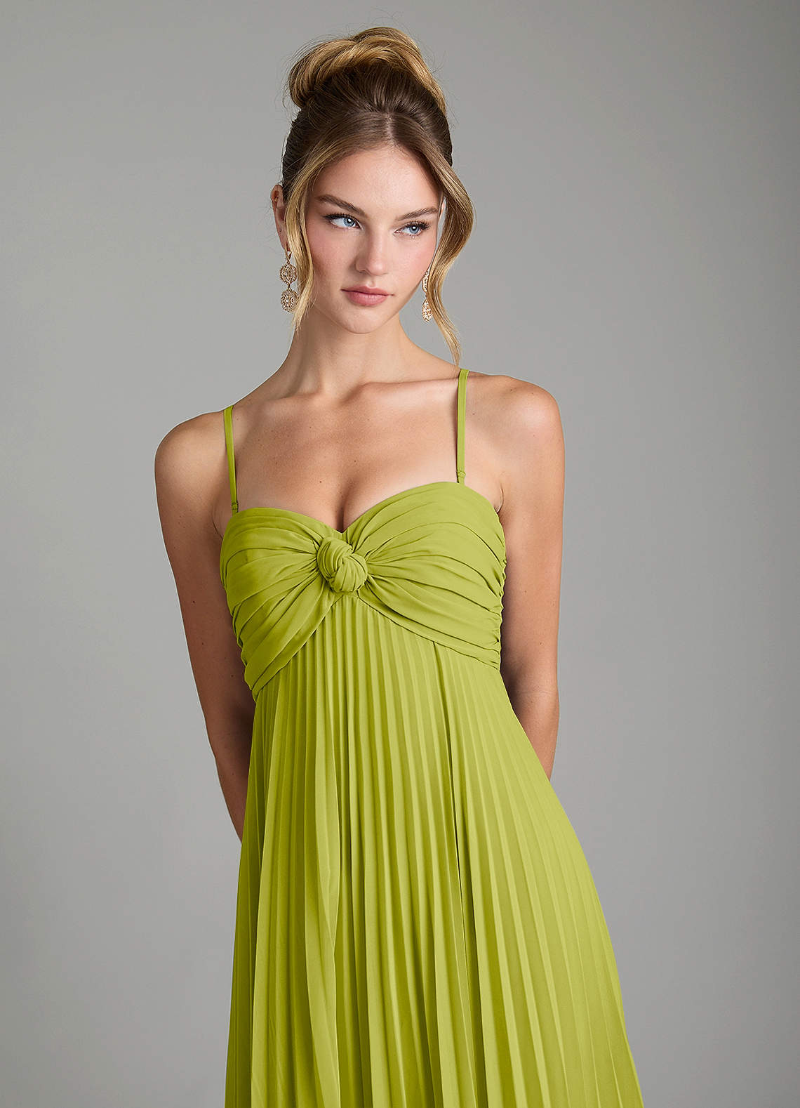Tempest A-Line Sweetheart Chiffon Bridesmaid Dress in Lemongrass