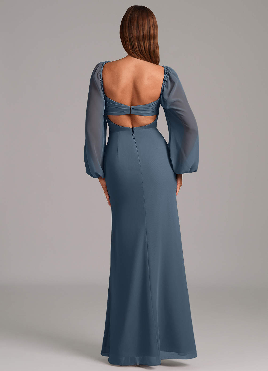 Brixley Mermaid Sweetheart Chiffon Bridesmaid Dress in Neptune