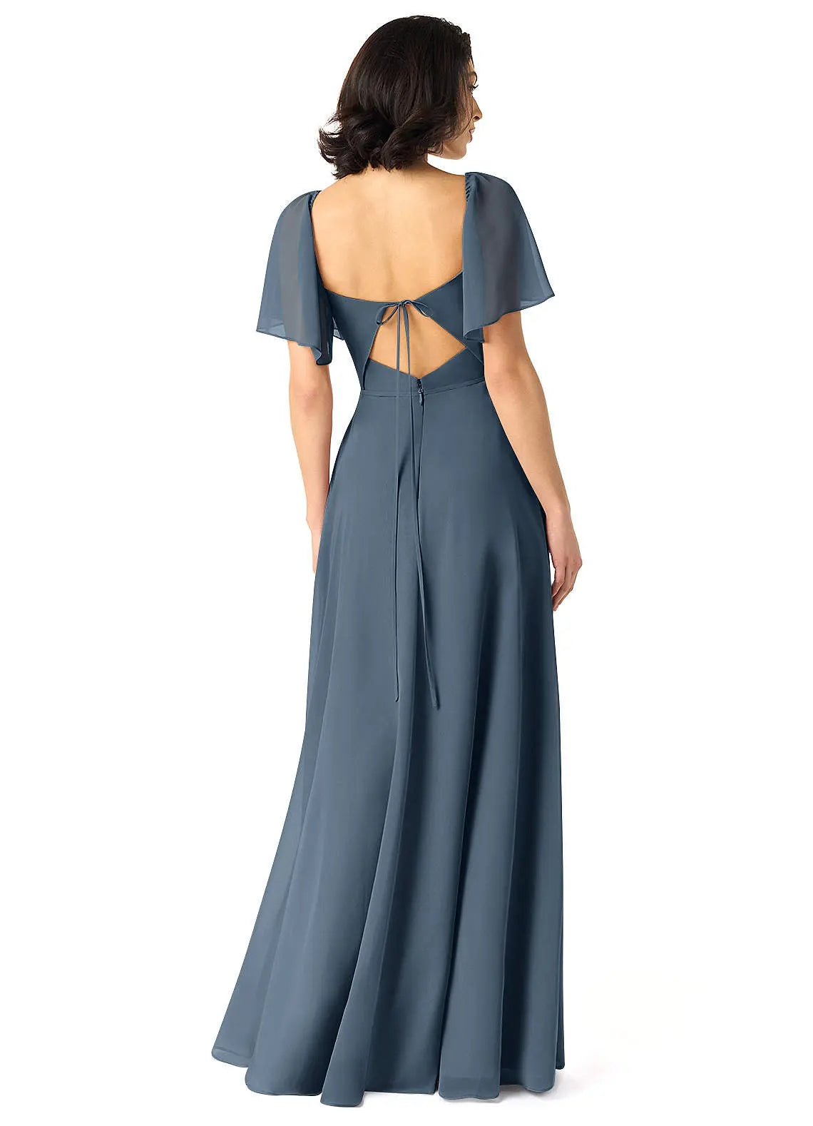 Chloe A-Line Sweetheart Chiffon Bridesmaid Dress in Neptune