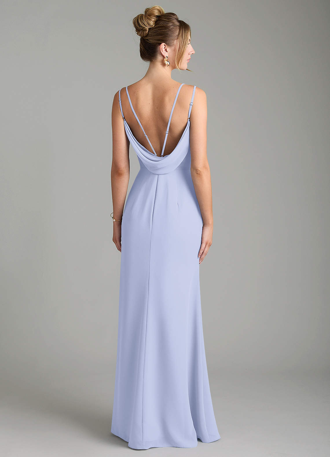 Egypt Sheath Sweetheart Chiffon Bridesmaid Dress in Lavender