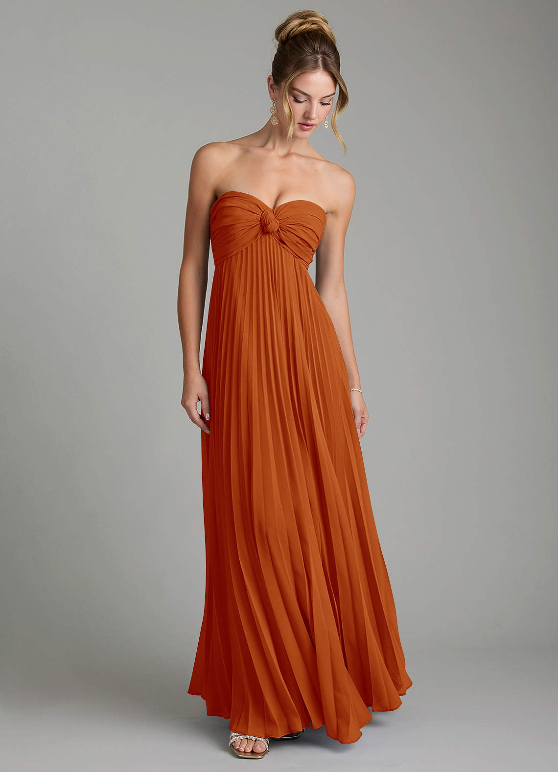 Tempest A-Line Sweetheart Chiffon Bridesmaid Dress in Paprika
