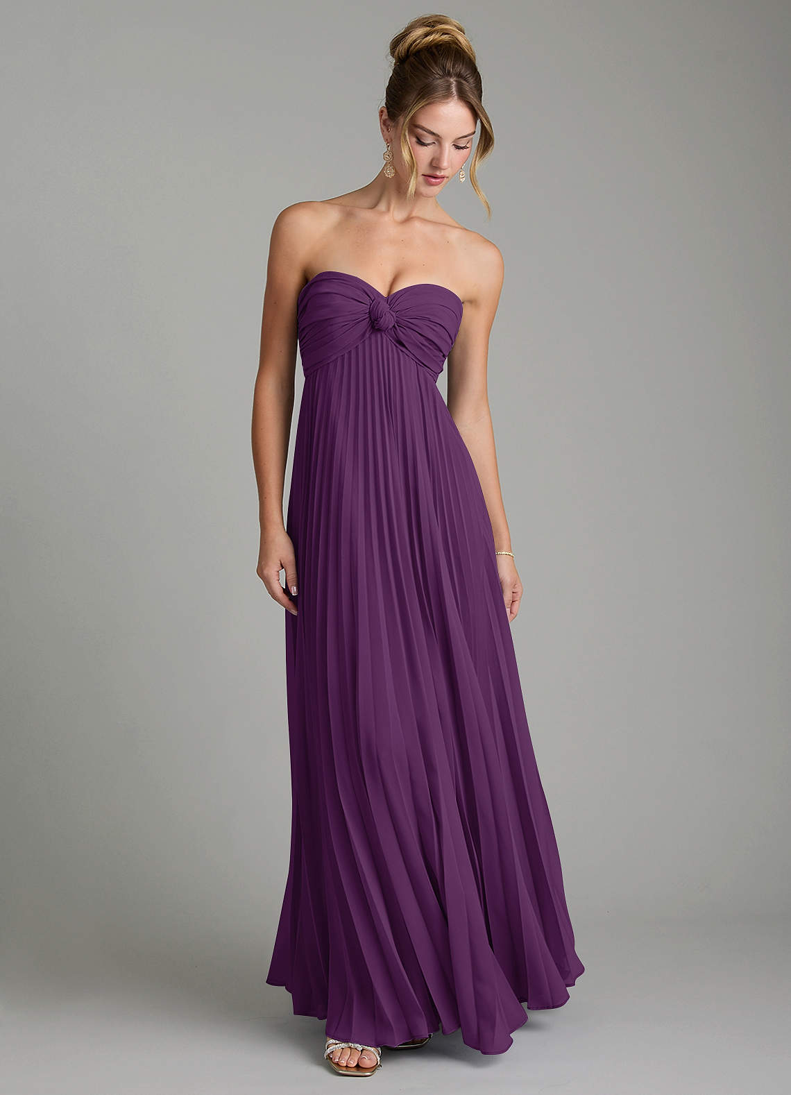 Tempest A-Line Sweetheart Chiffon Bridesmaid Dress in Grape
