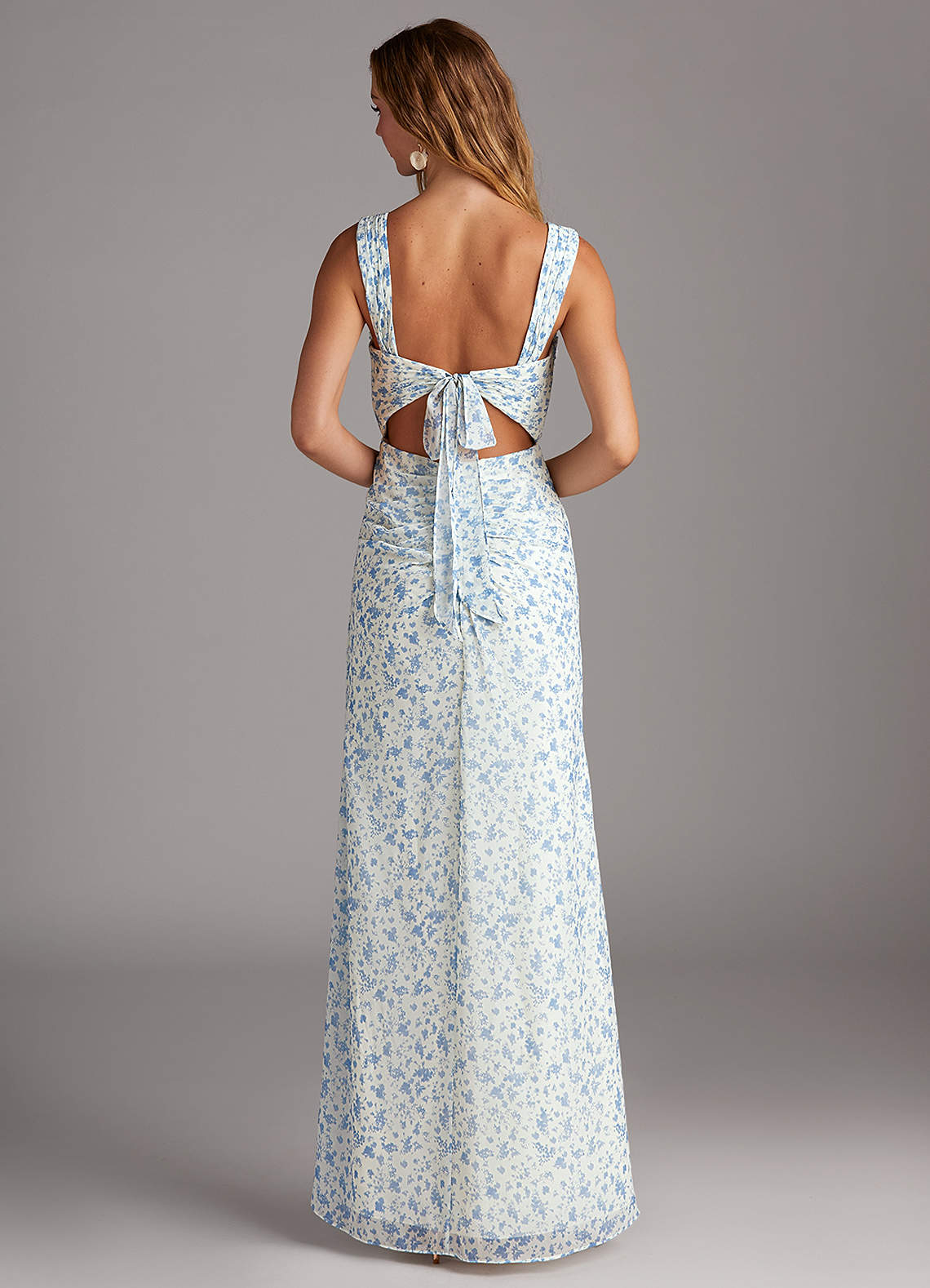Blue And White Ditsy Floral