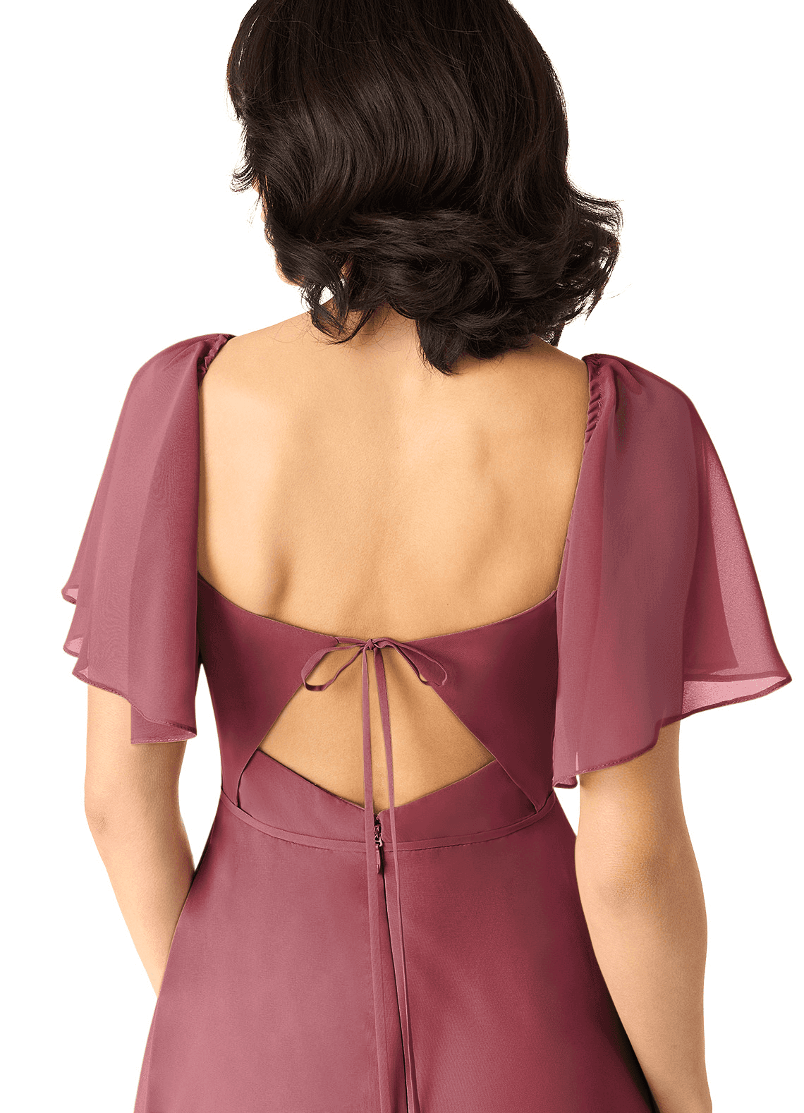 Chloe A-Line Sweetheart Chiffon Bridesmaid Dress in Merlot