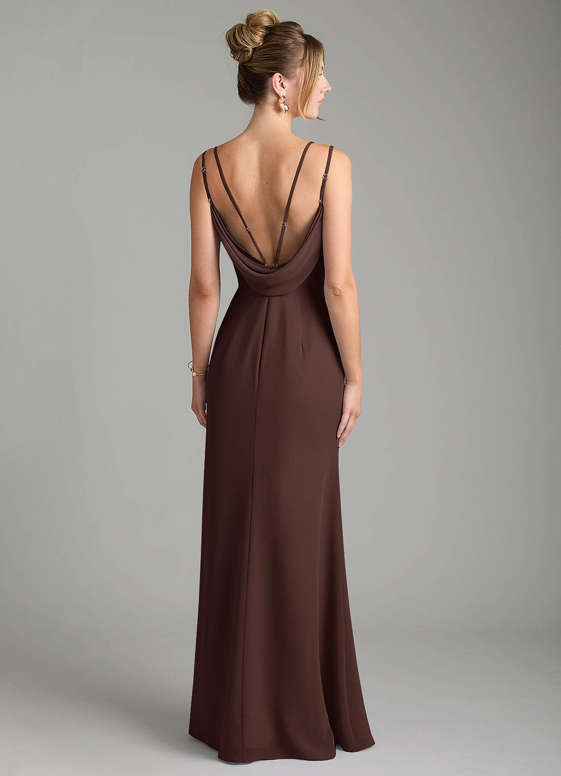 Egypt Sheath Sweetheart Chiffon Bridesmaid Dress in Ganache