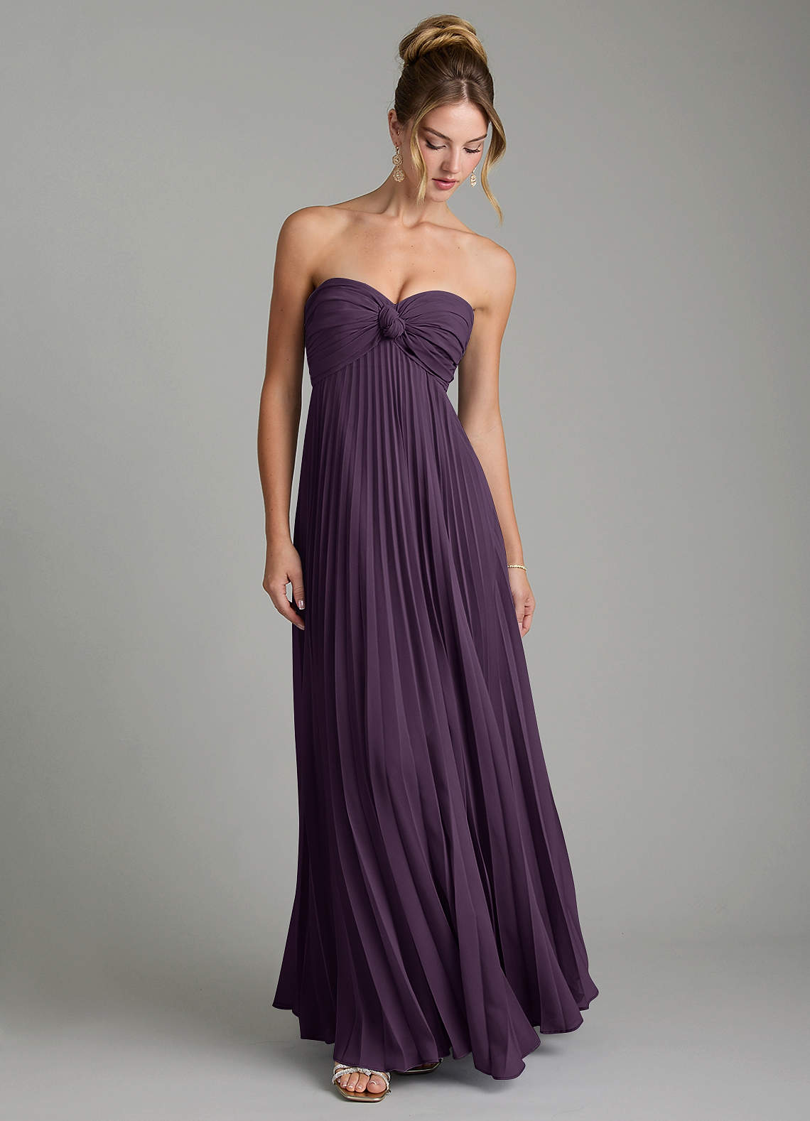 Tempest A-Line Sweetheart Chiffon Bridesmaid Dress in Plum