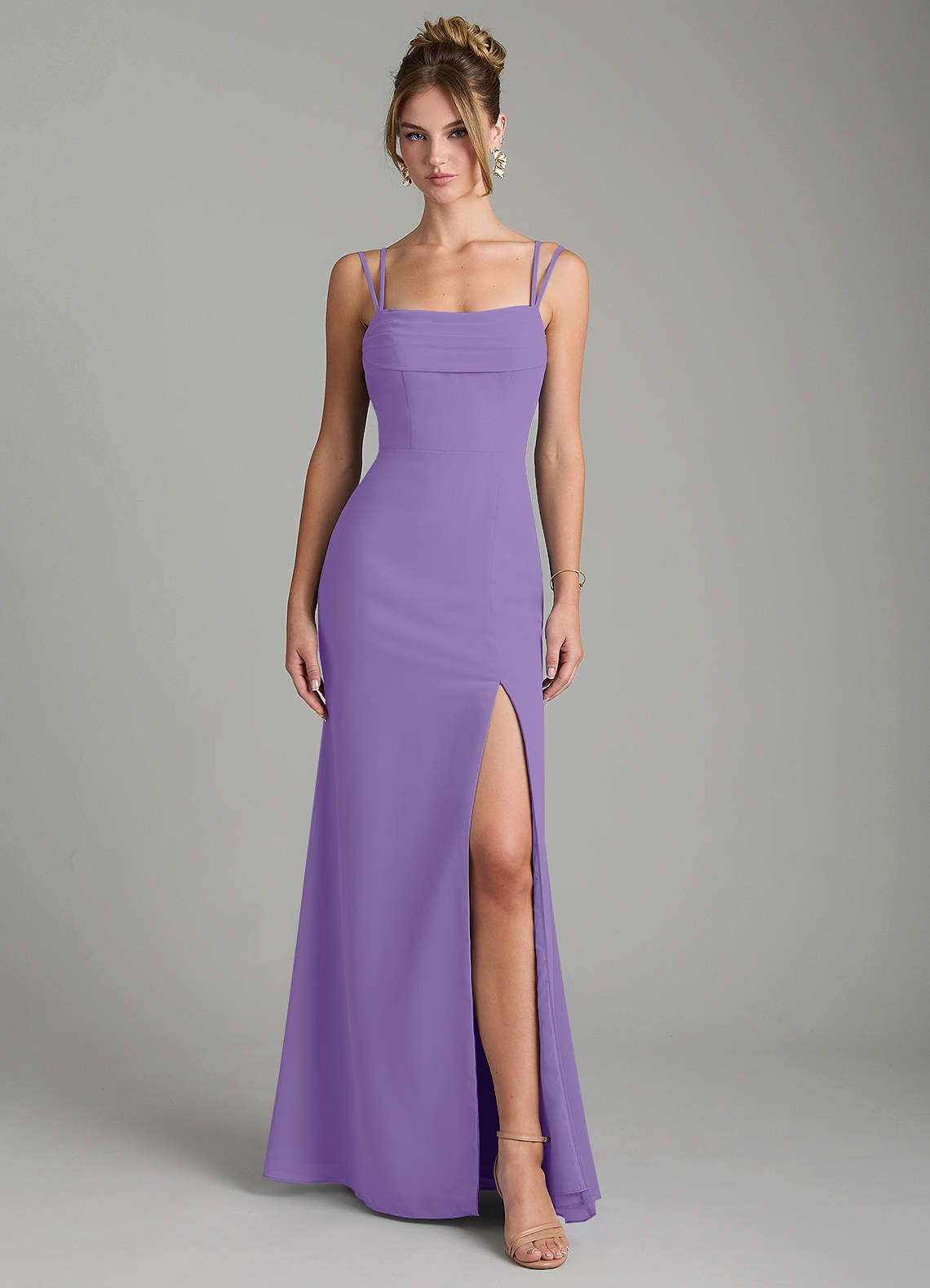 Egypt Sheath Sweetheart Chiffon Bridesmaid Dress in Tahiti