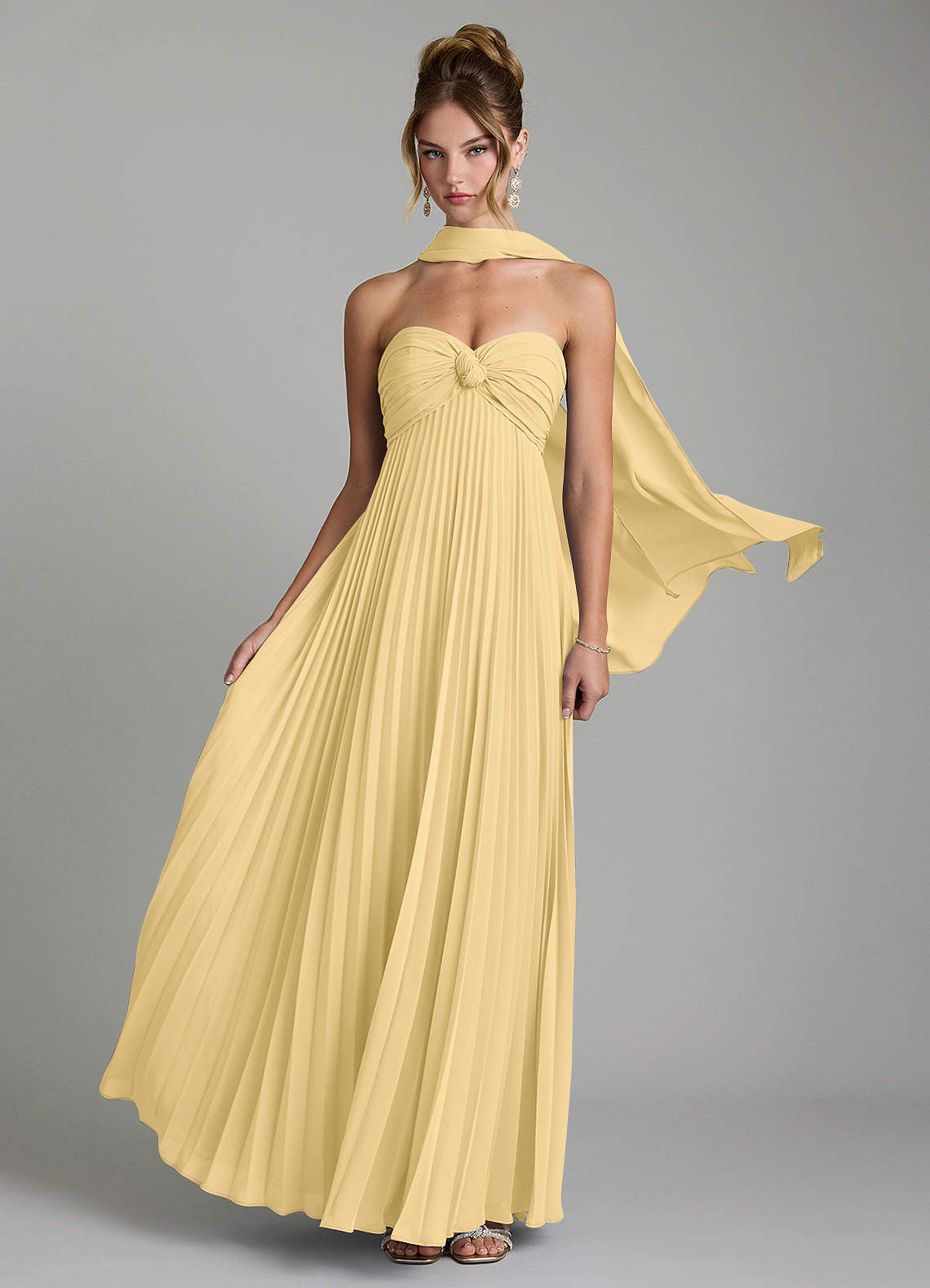 Tempest A-Line Sweetheart Chiffon Bridesmaid Dress in Butter