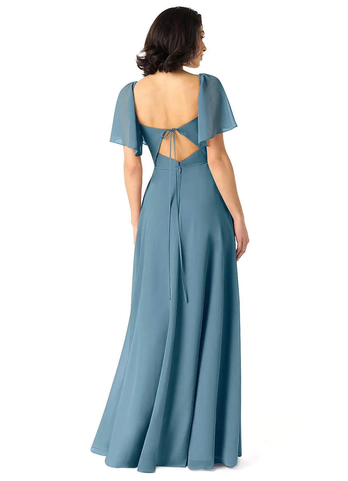 Chloe A-Line Sweetheart Chiffon Bridesmaid Dress in Bermuda