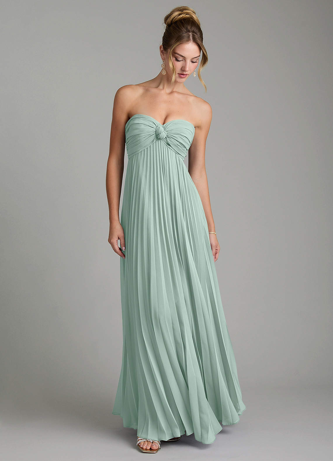 Tempest A-Line Sweetheart Chiffon Bridesmaid Dress in Agave