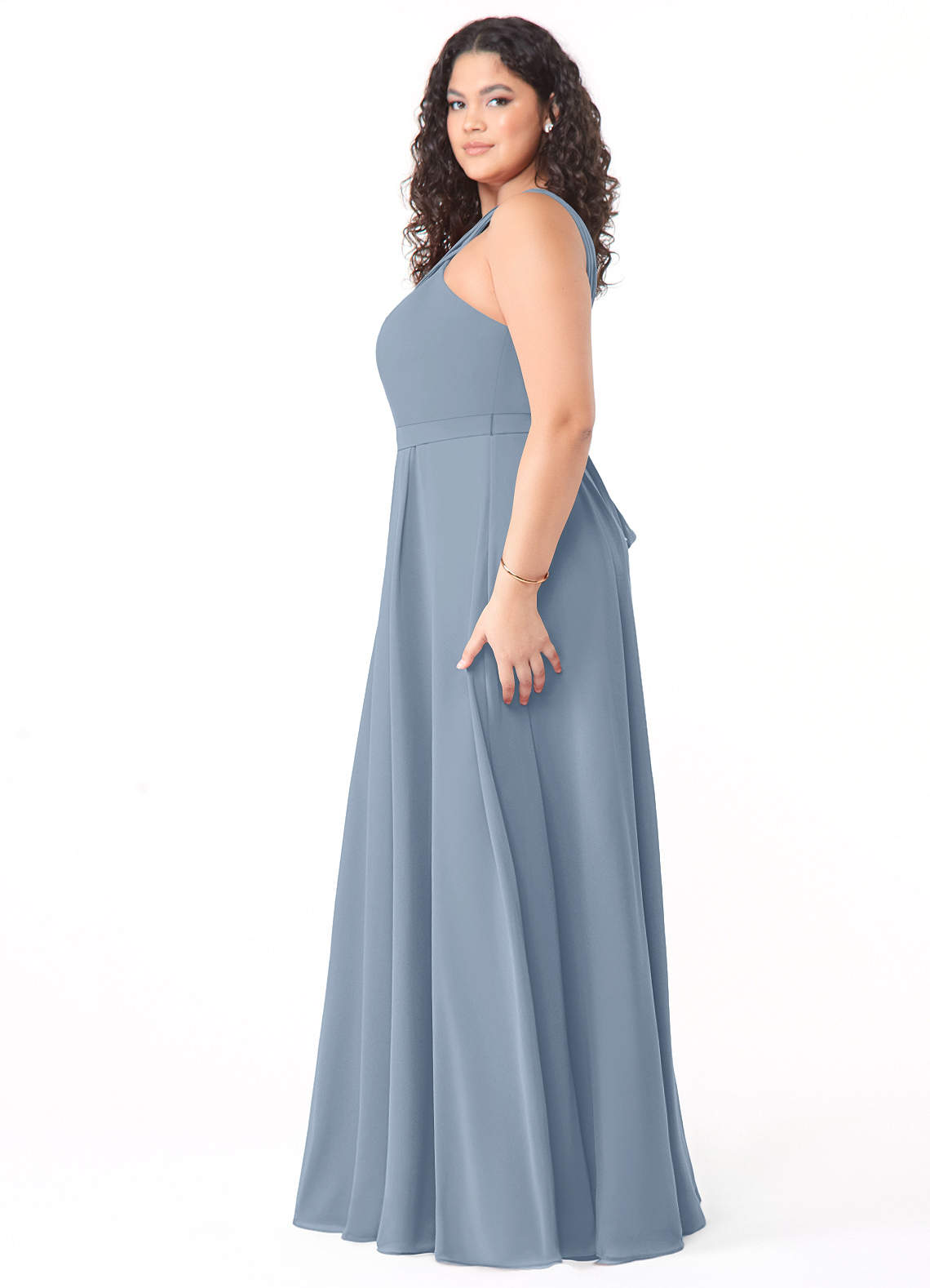 Dixie A-Line Halter Chiffon Bridesmaid Dress