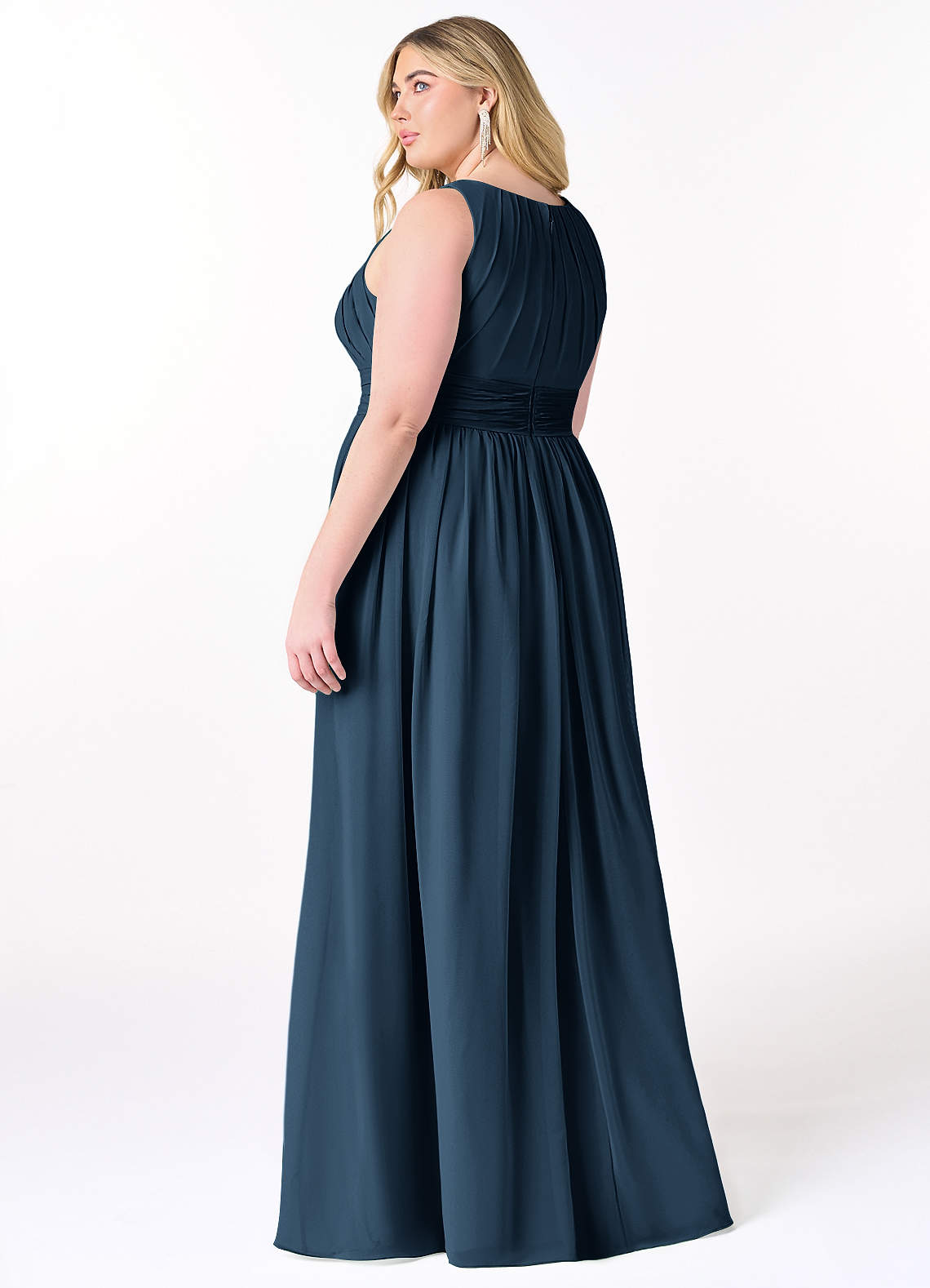 Harper A-Line Scoop-Neck Chiffon Bridesmaid Dress