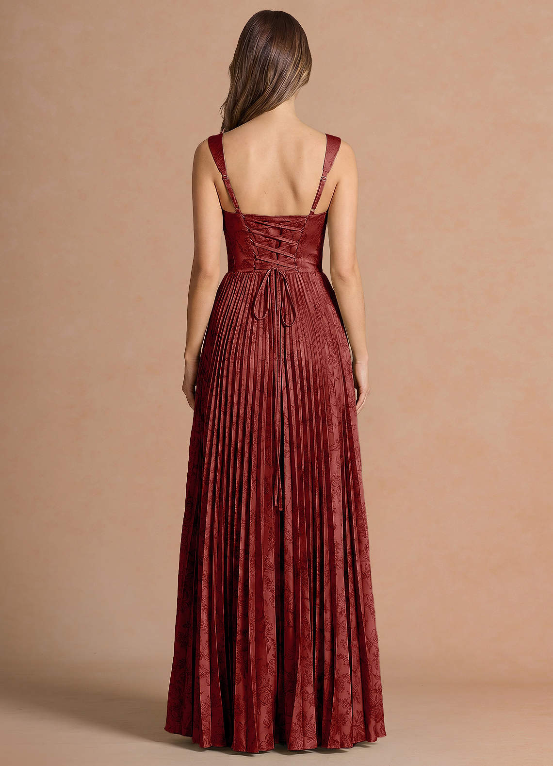 Isonelle A-Line Sweetheart Jacquard Wedding Guest Dress in Orange Red