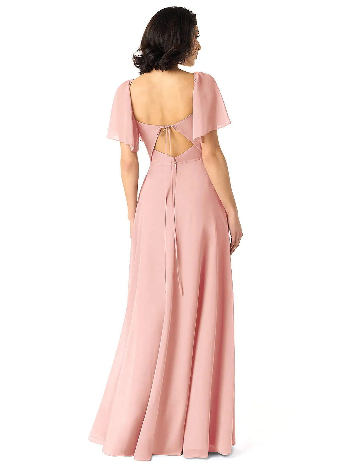 Chloe A-Line Sweetheart Chiffon Bridesmaid Dress in Rosette