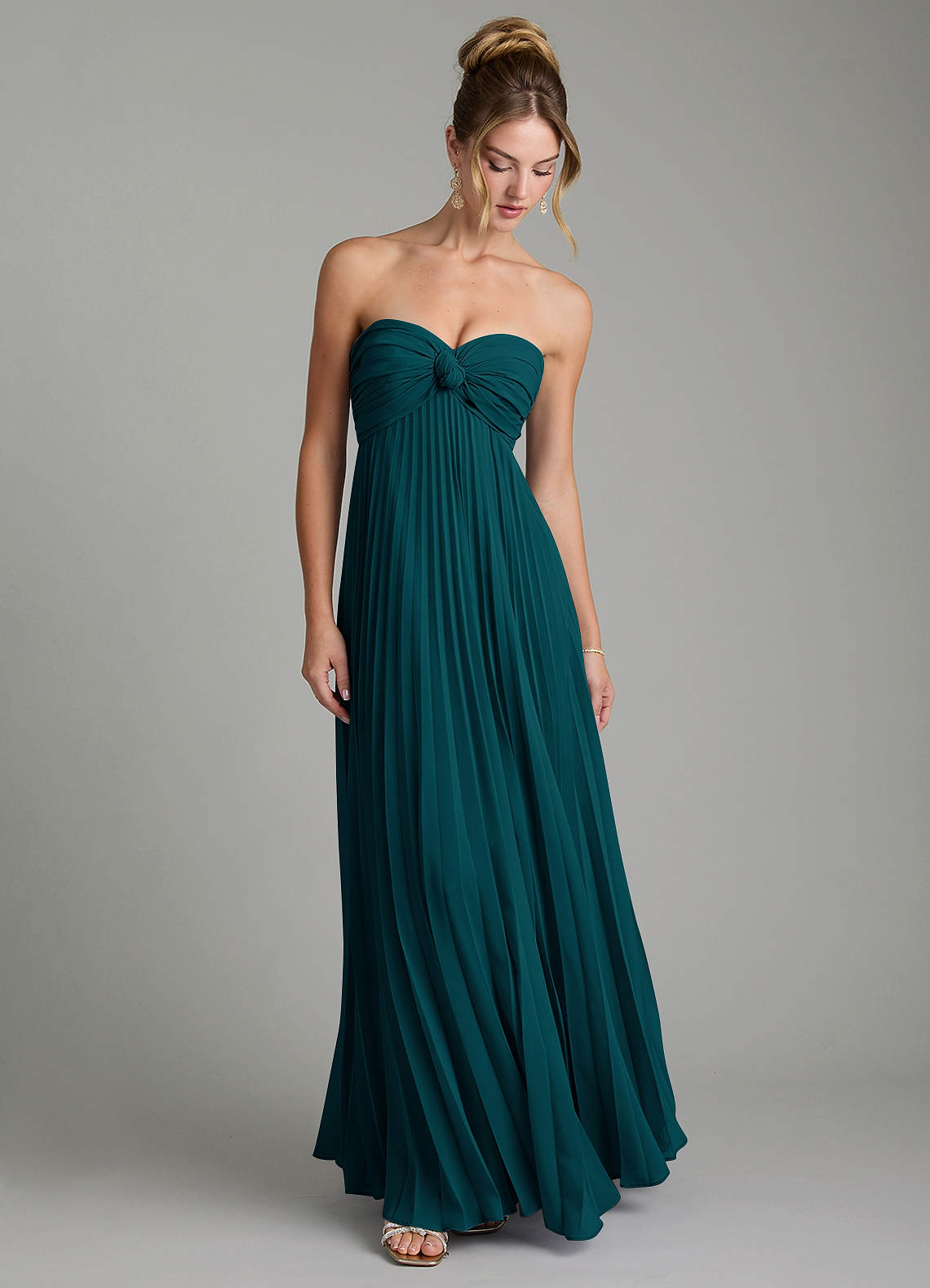 Tempest A-Line Sweetheart Chiffon Bridesmaid Dress in Pine
