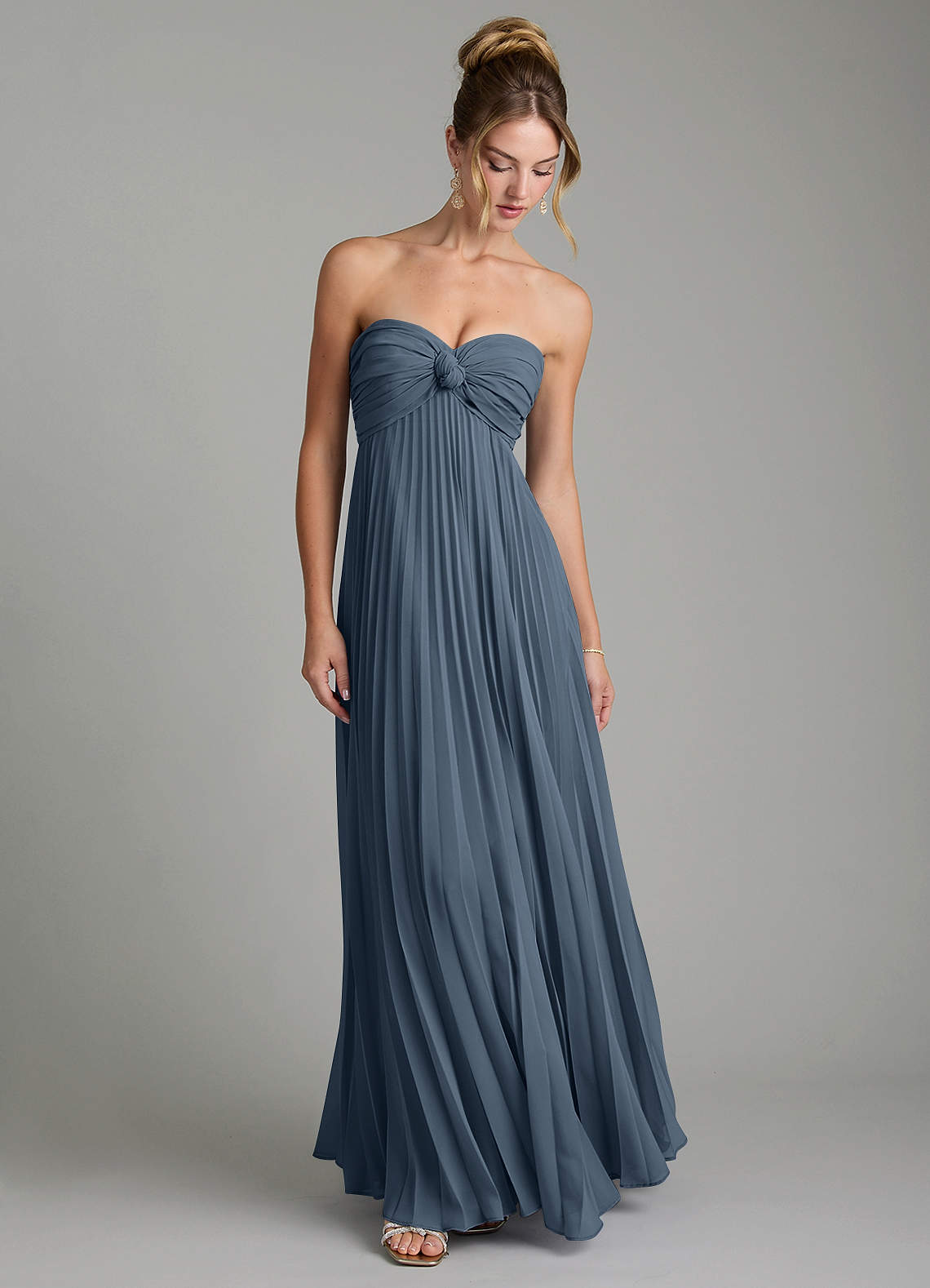 Tempest A-Line Sweetheart Chiffon Bridesmaid Dress in Neptune