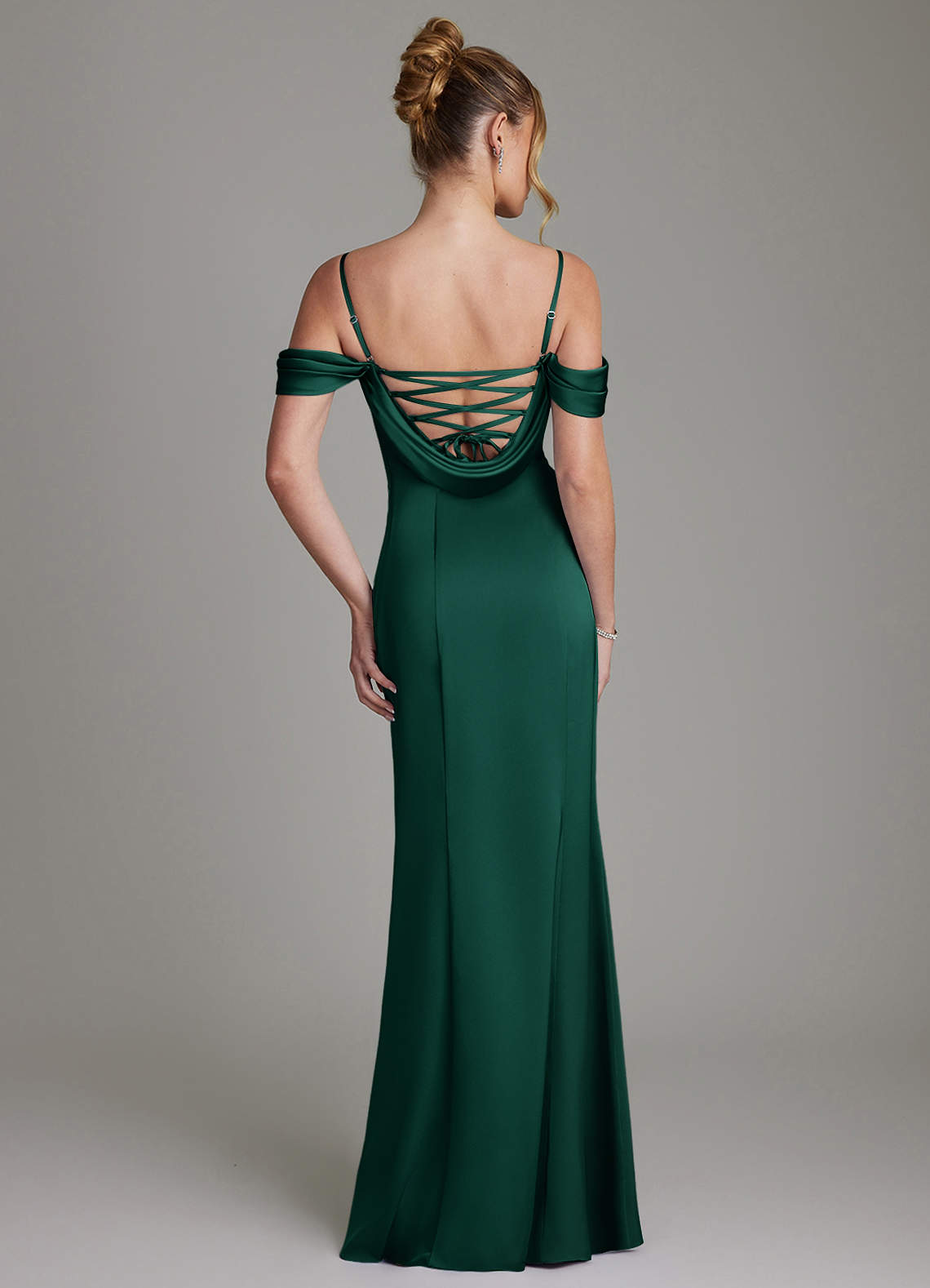 Nira Mermaid Sweetheart Stretch Satin Bridesmaid Dress