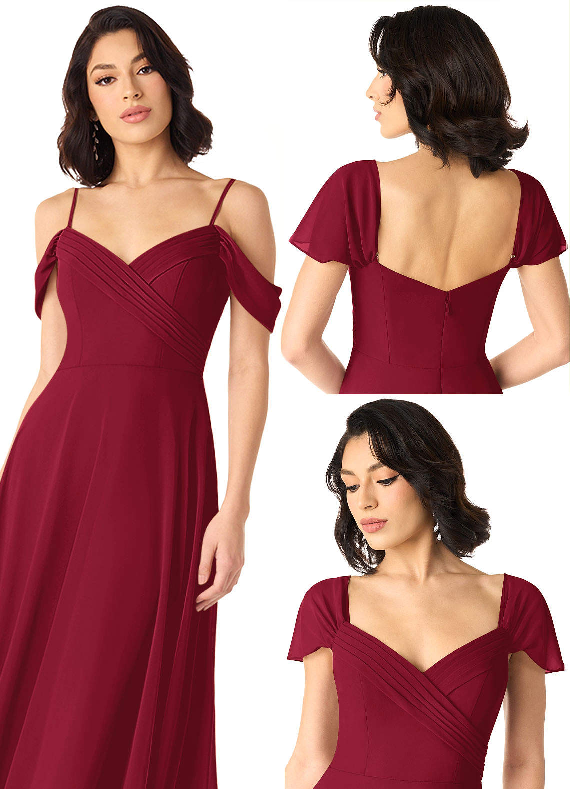 Tancie A-Line Off-the-Shoulder Chiffon Bridesmaid Dress