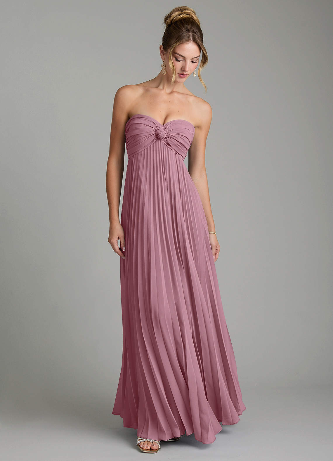 Tempest A-Line Sweetheart Chiffon Bridesmaid Dress in Vintage Mauve