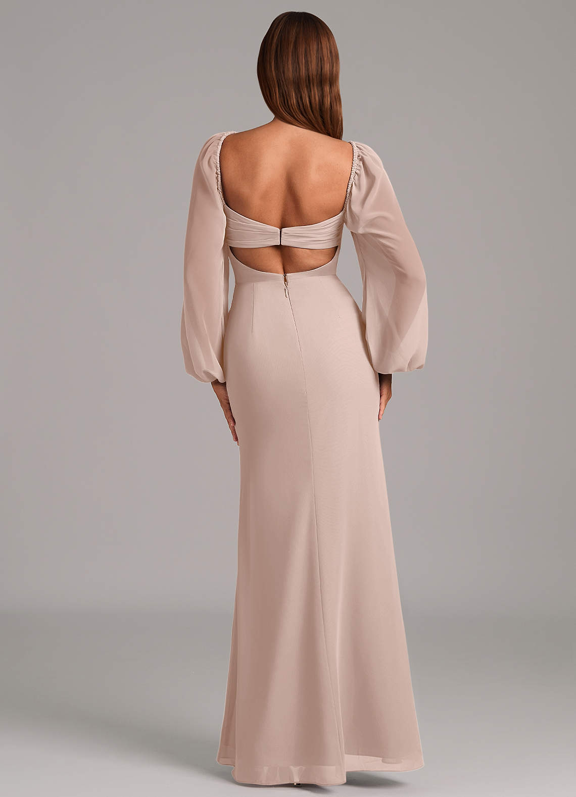 Brixley Mermaid Sweetheart Chiffon Bridesmaid Dress in English Rose
