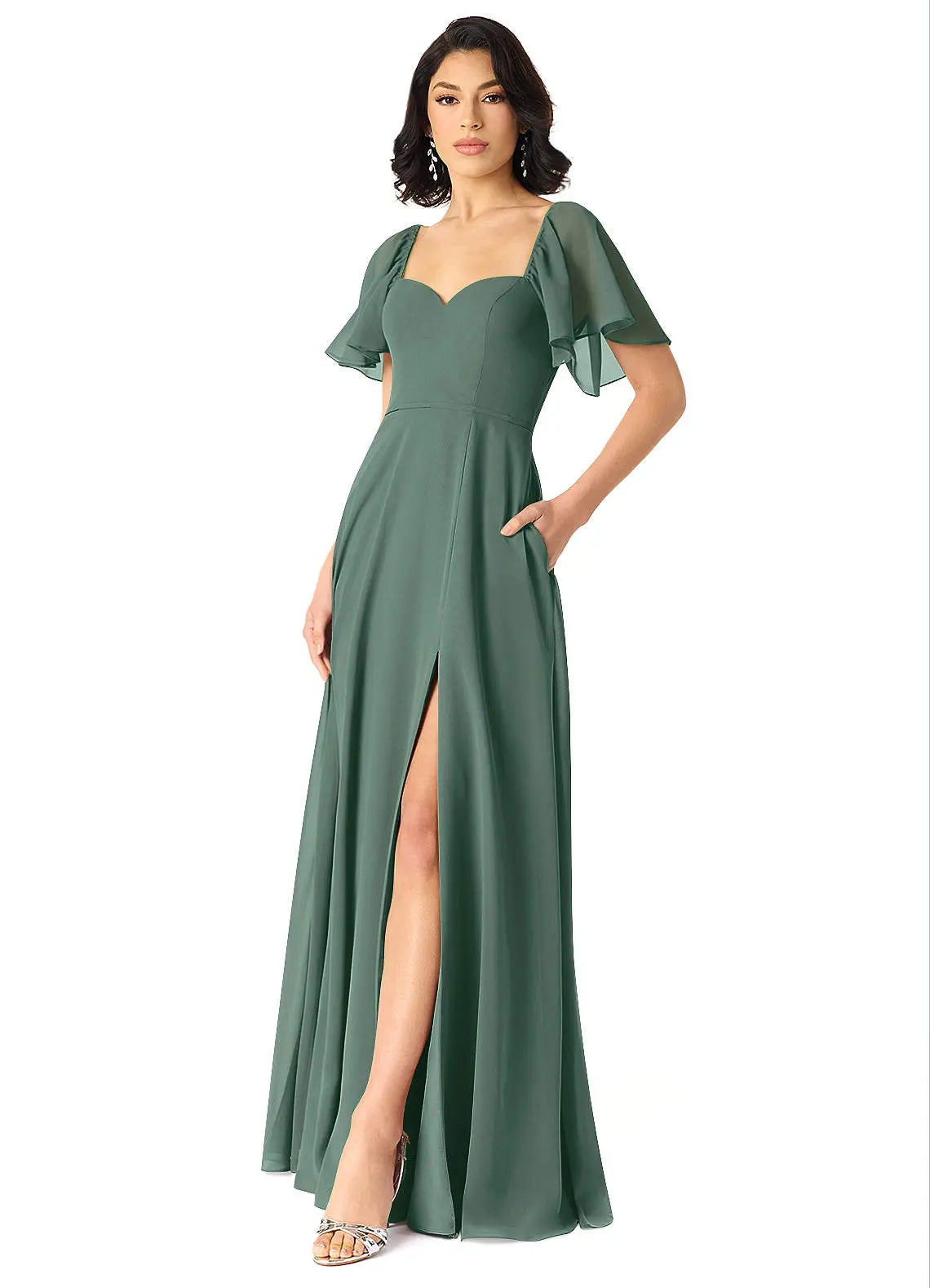 Chloe A-Line Sweetheart Chiffon Bridesmaid Dress