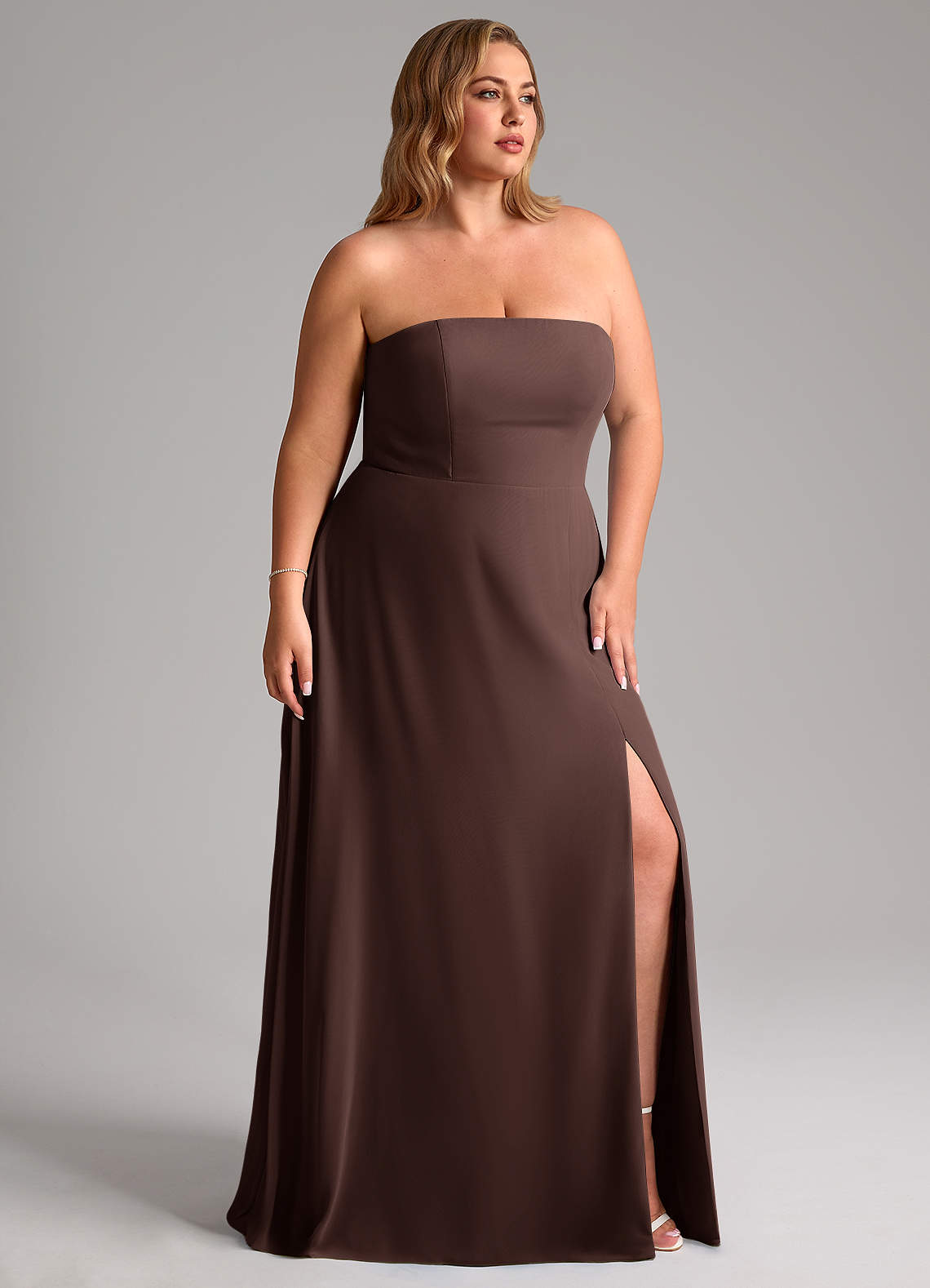 Wren A-Line Straight-Neck Chiffon Bridesmaid Dress