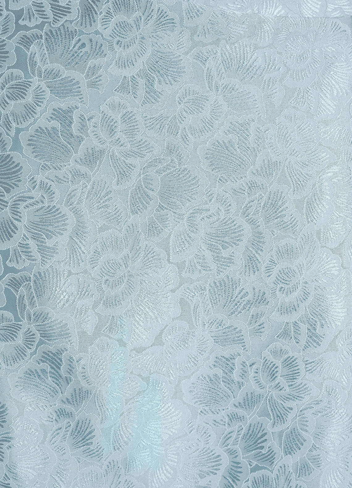 Kiana Mermaid Scoop-Neck Jacquard Wedding Guest Dress in Sky Blue