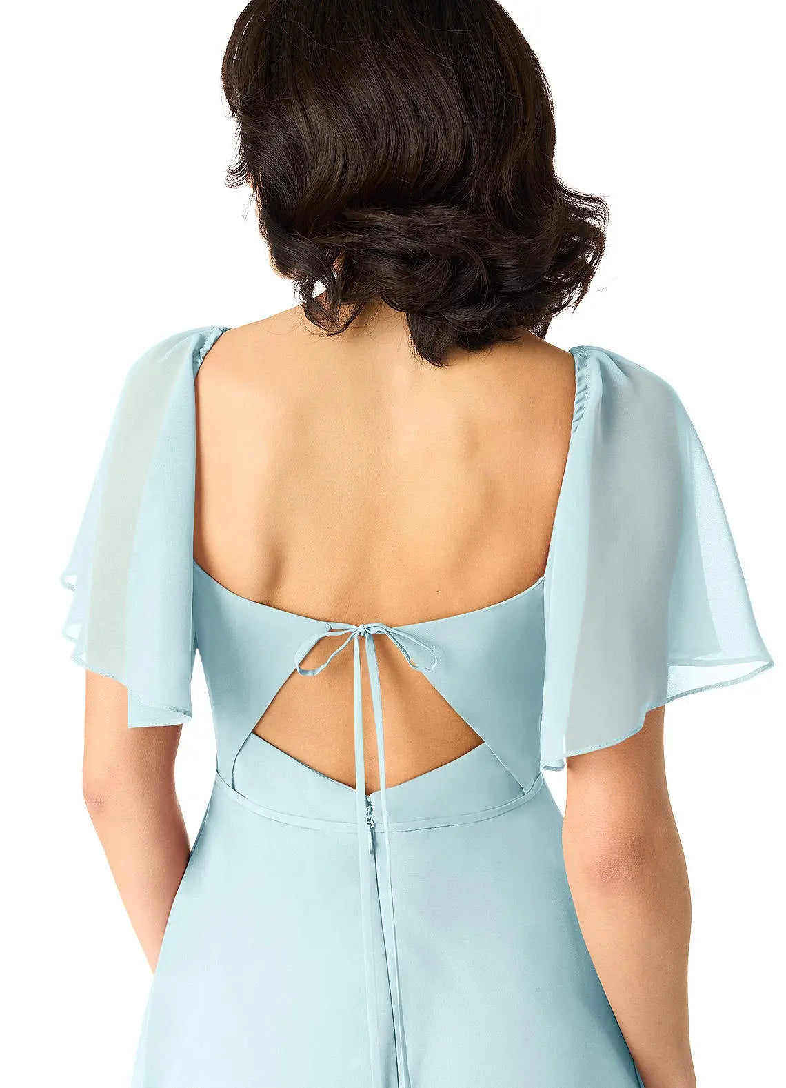 Chloe A-Line Sweetheart Chiffon Bridesmaid Dress in Sea Glass