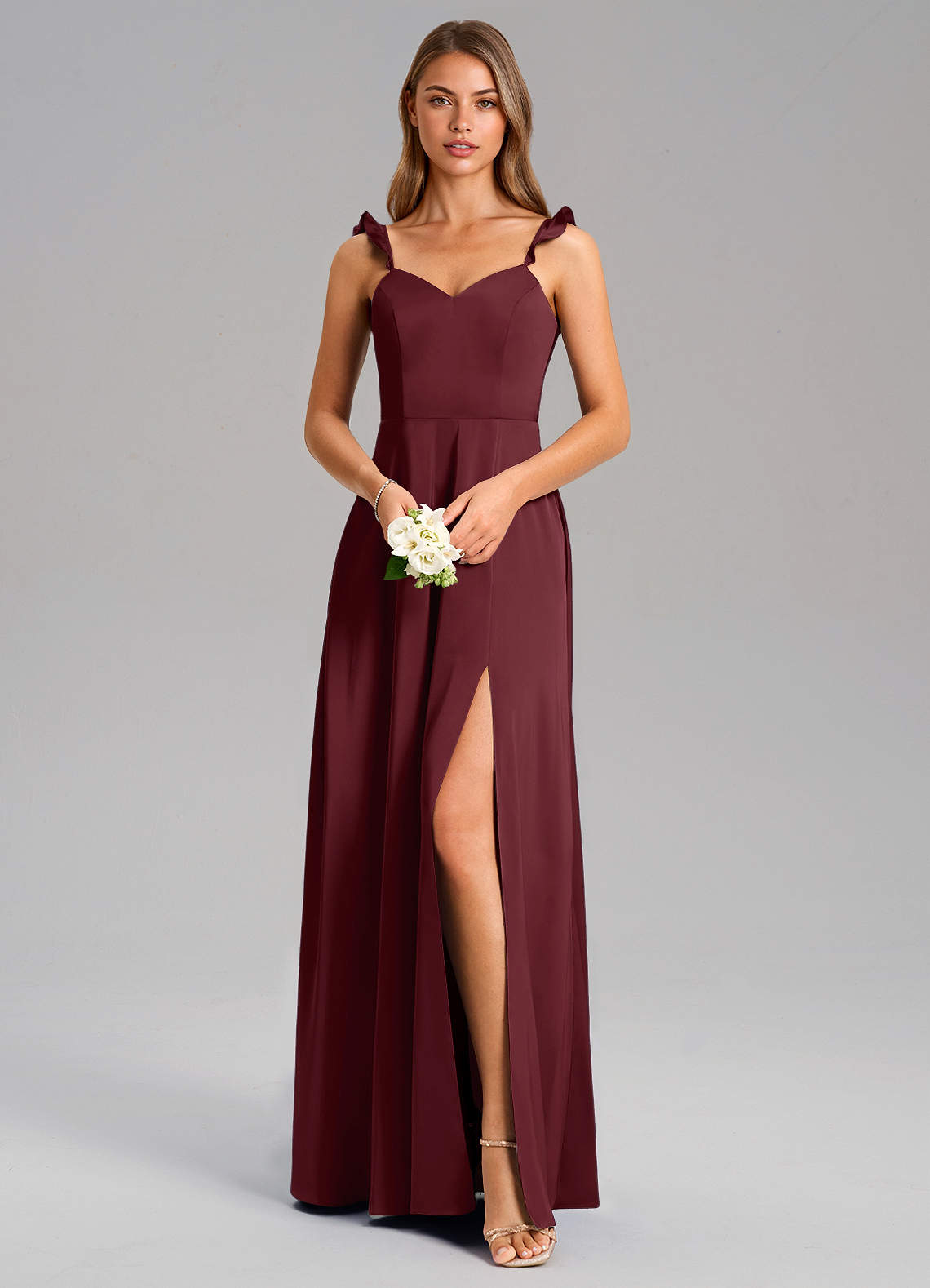 Everett A-Line V-Neck Chiffon Bridesmaid Dress