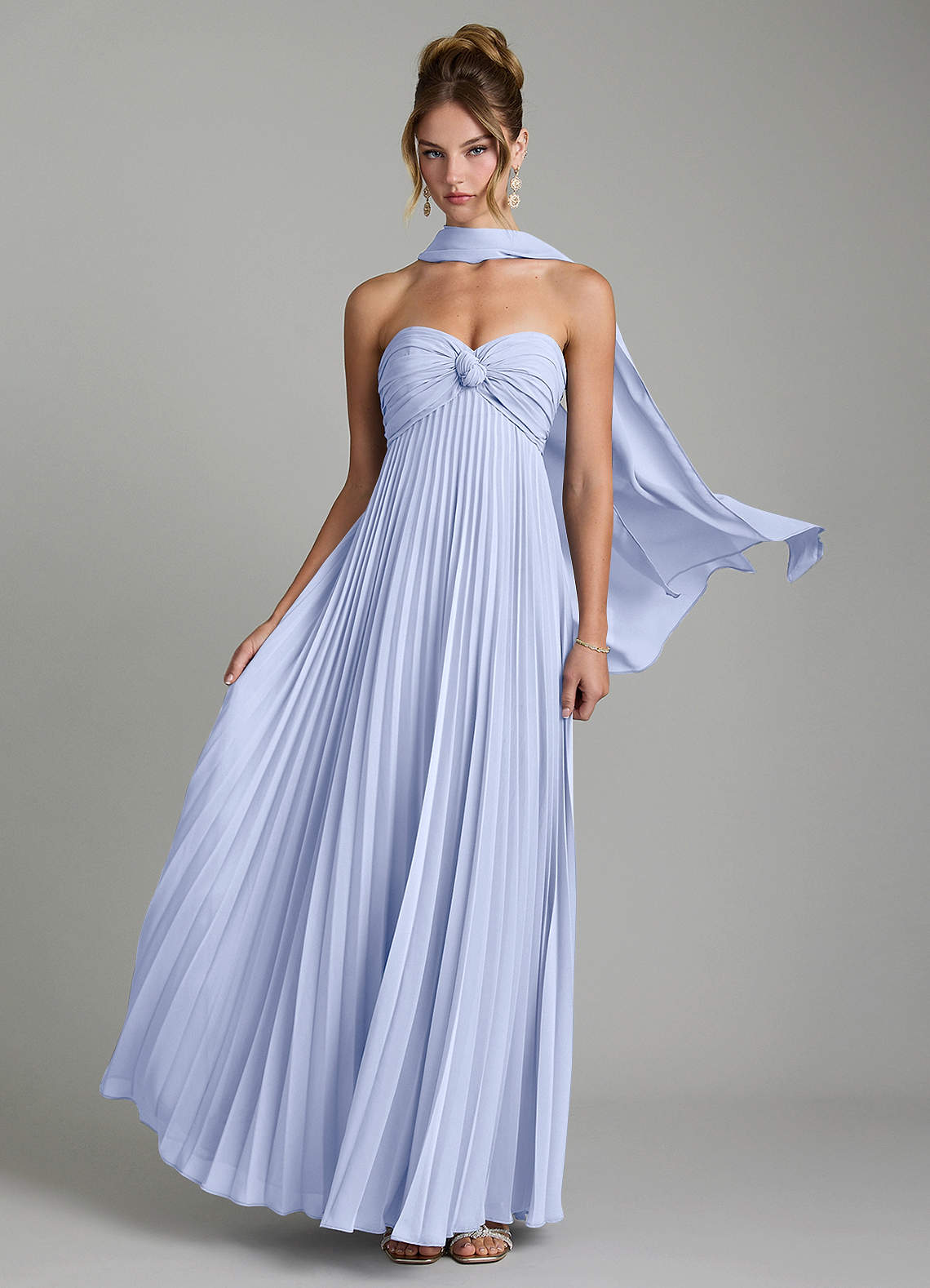 Tempest A-Line Sweetheart Chiffon Bridesmaid Dress in Ice