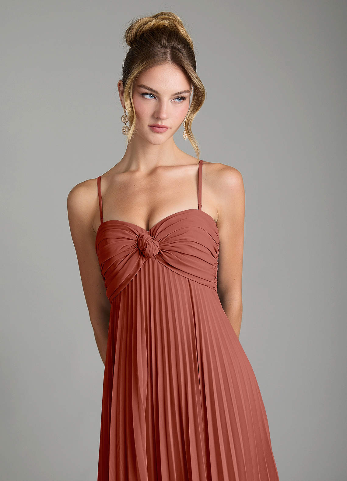 Tempest A-Line Sweetheart Chiffon Bridesmaid Dress in Auburn