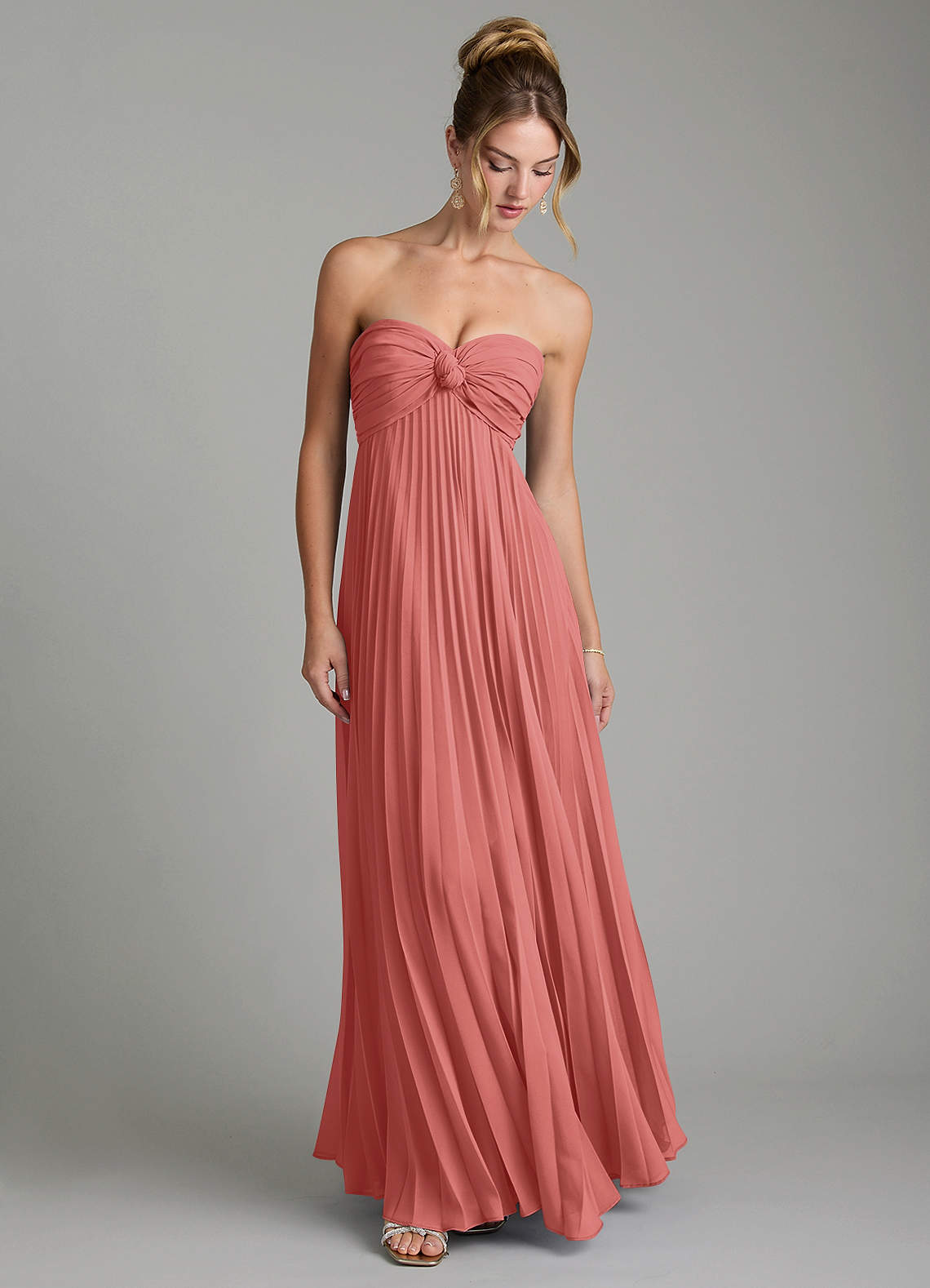Tempest A-Line Sweetheart Chiffon Bridesmaid Dress in Antique Rose