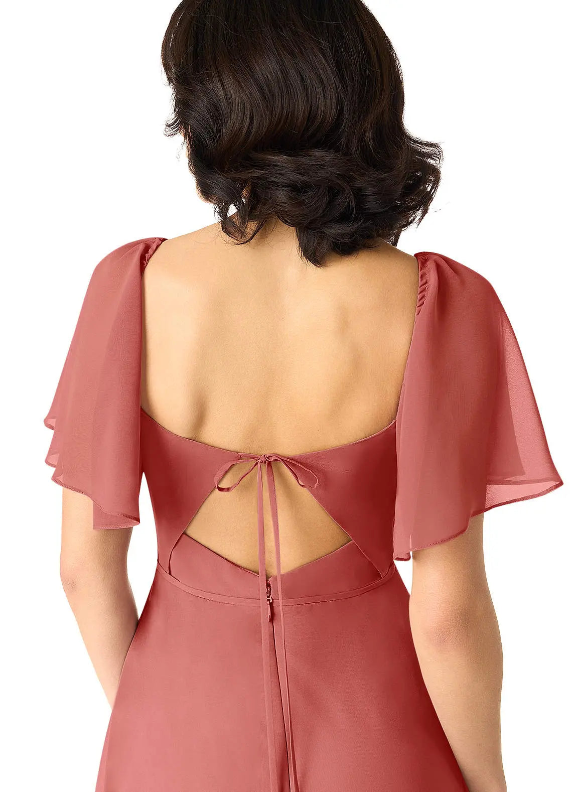 Chloe A-Line Sweetheart Chiffon Bridesmaid Dress in Antique Rose