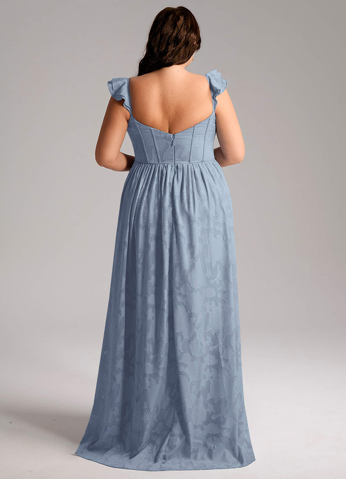 Denisse A-Line Sweetheart Floral Burnout Bridesmaid Dress