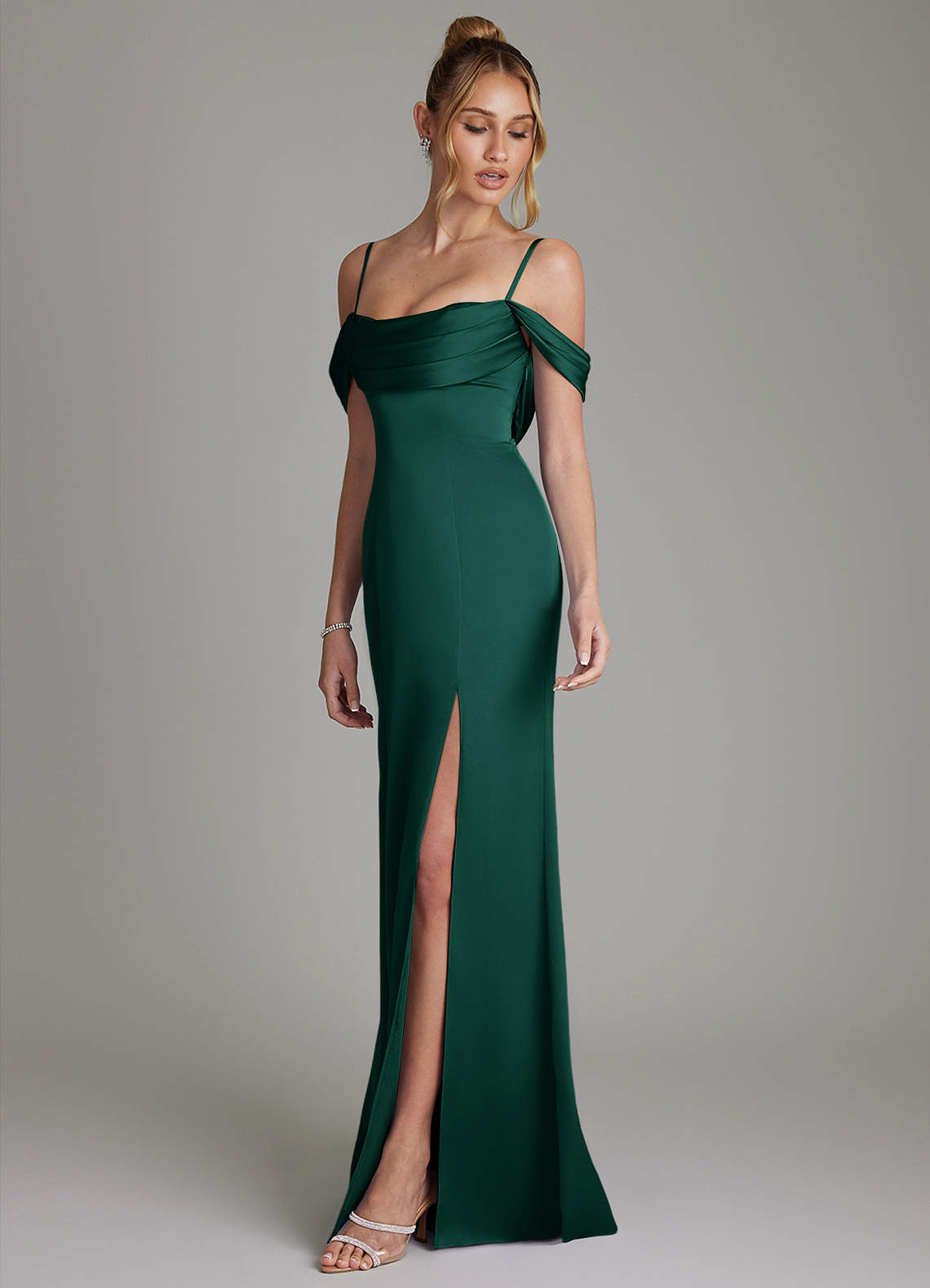 Nira Mermaid Sweetheart Stretch Satin Bridesmaid Dress