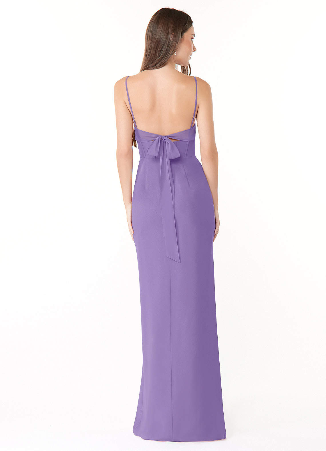 Mai Sheath Cowl-Neck Chiffon Bridesmaid Dress in Tahiti