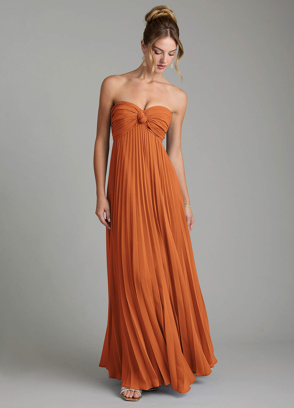 Tempest A-Line Sweetheart Chiffon Bridesmaid Dress in Cinnamon