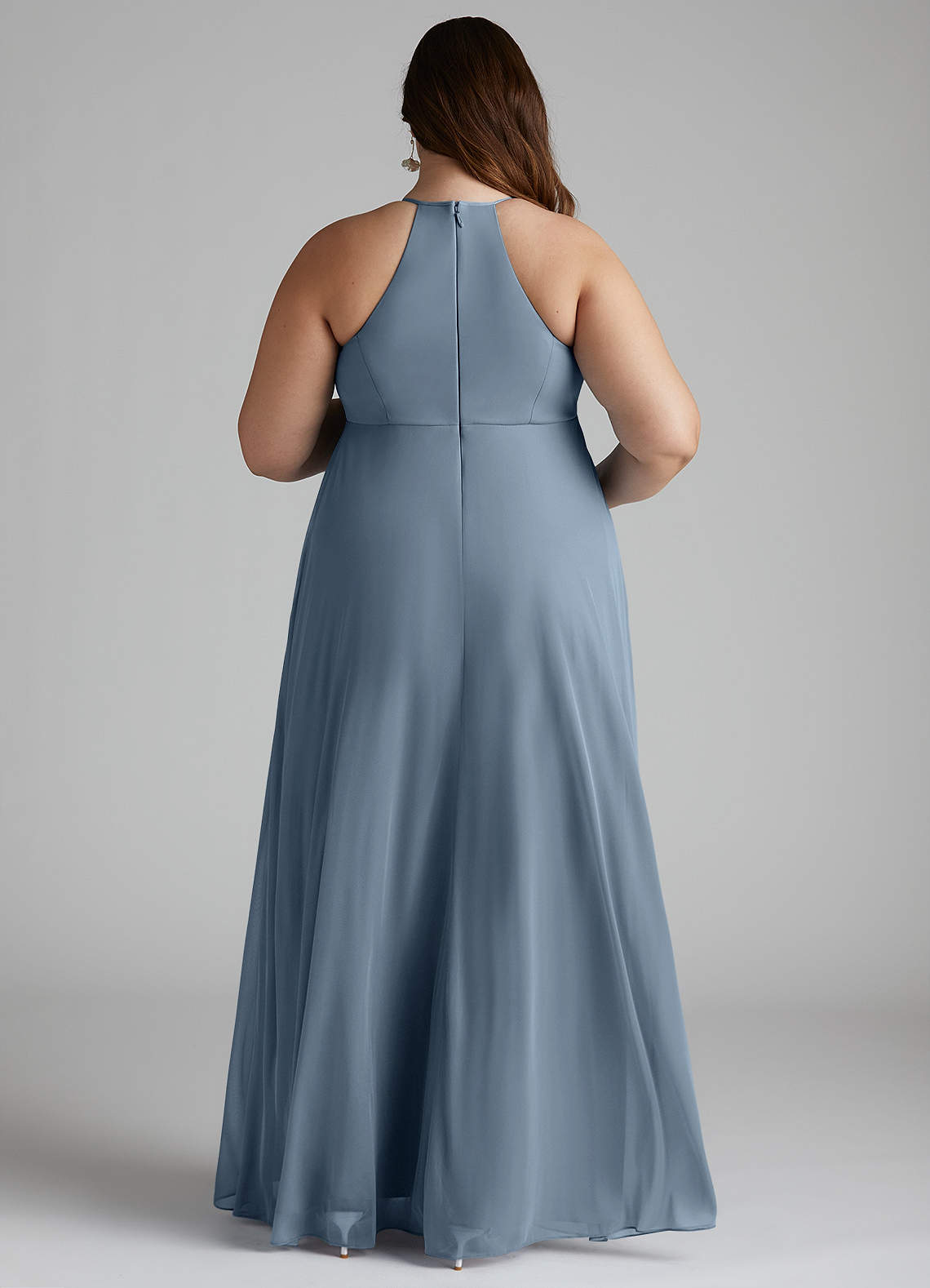 Annabelle A-Line V-Neck Mesh Bridesmaid Dress