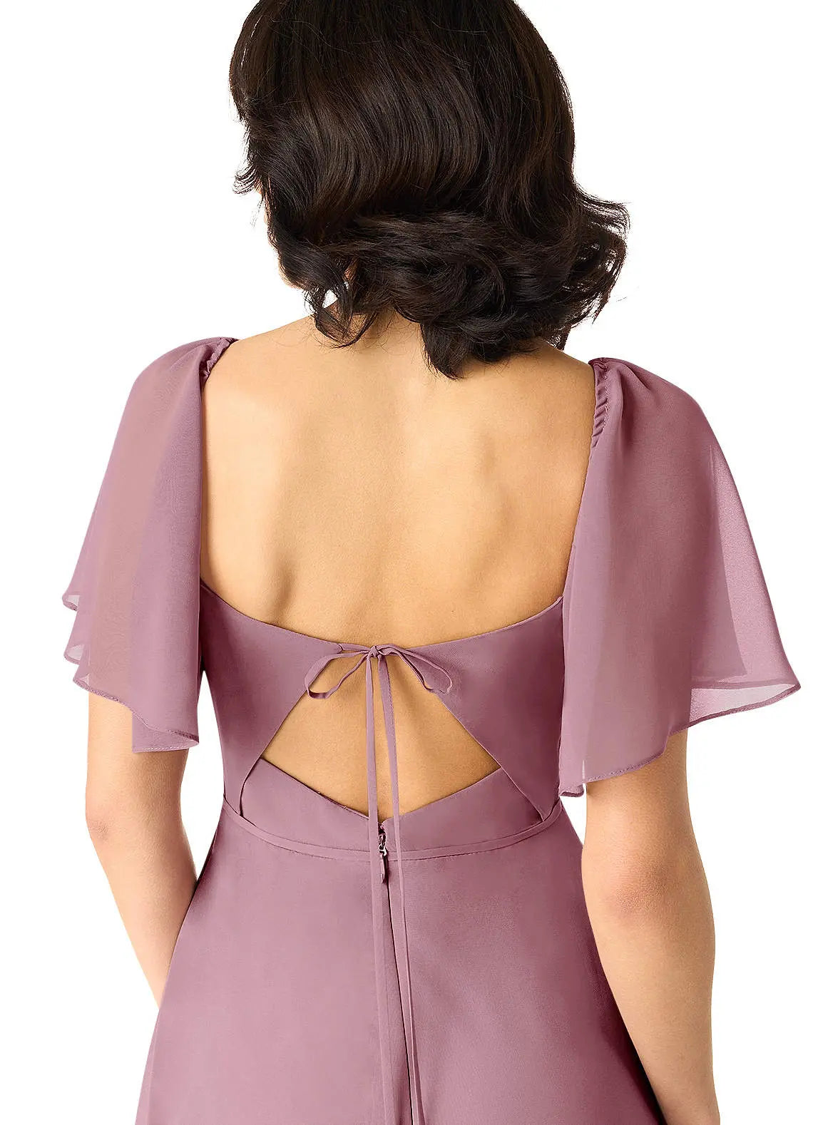 Chloe A-Line Sweetheart Chiffon Bridesmaid Dress in Vintage Mauve